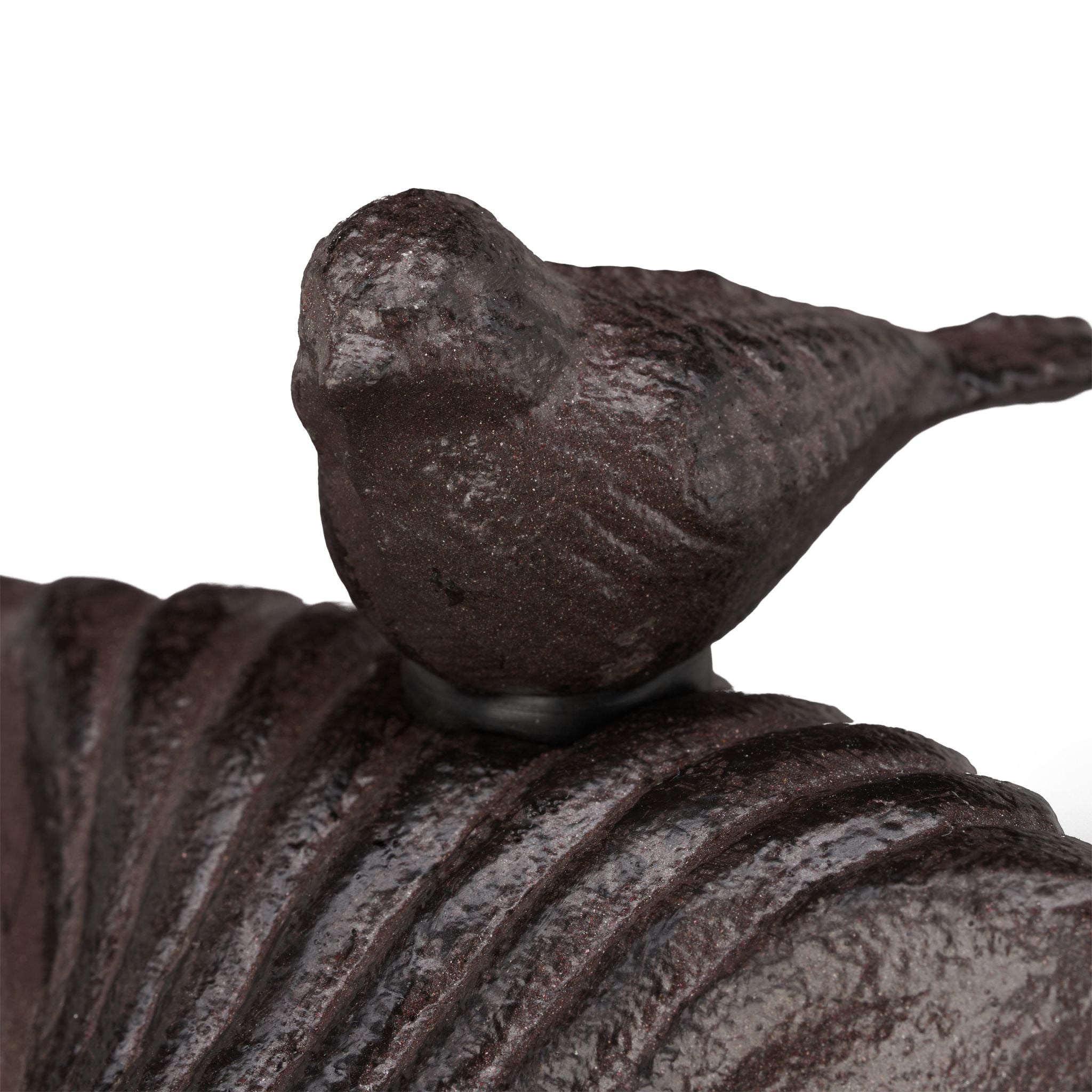 Vogeltränke stehend Gusseisen Braun