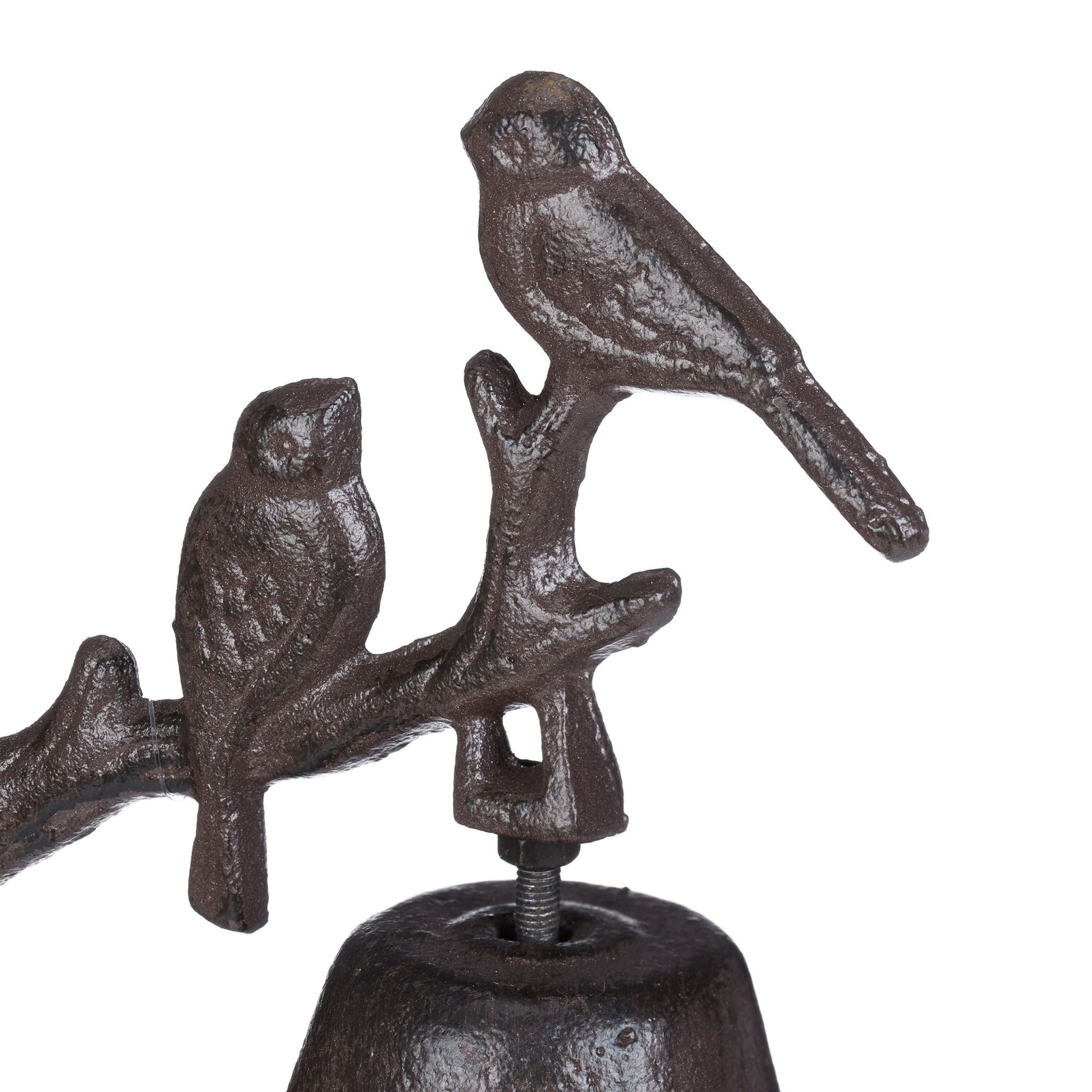 Türglocke Gusseisen Vogel Dunkelbraun von Relaxdays