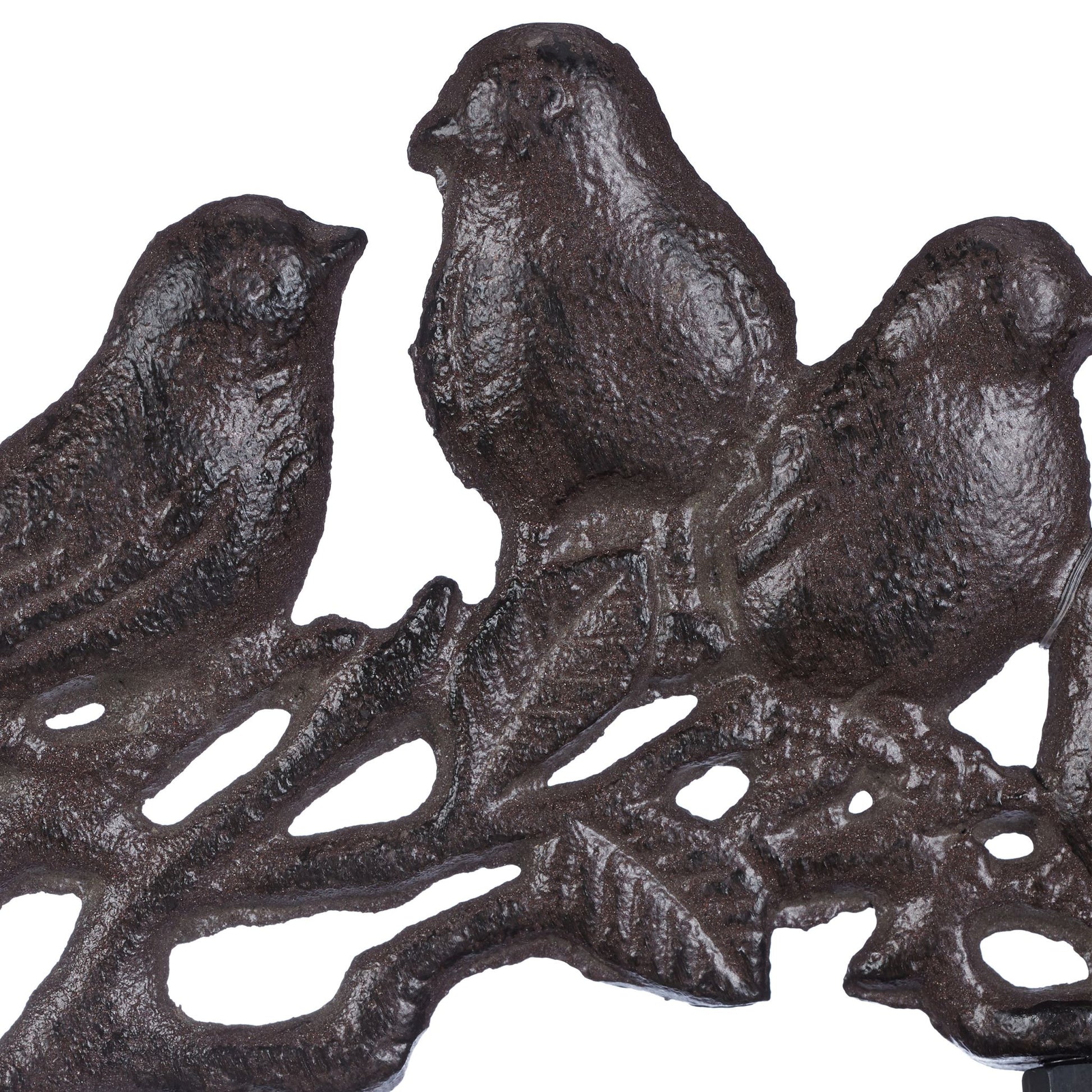 Türglocke Gusseisen Vögel Dunkelbraun von Relaxdays