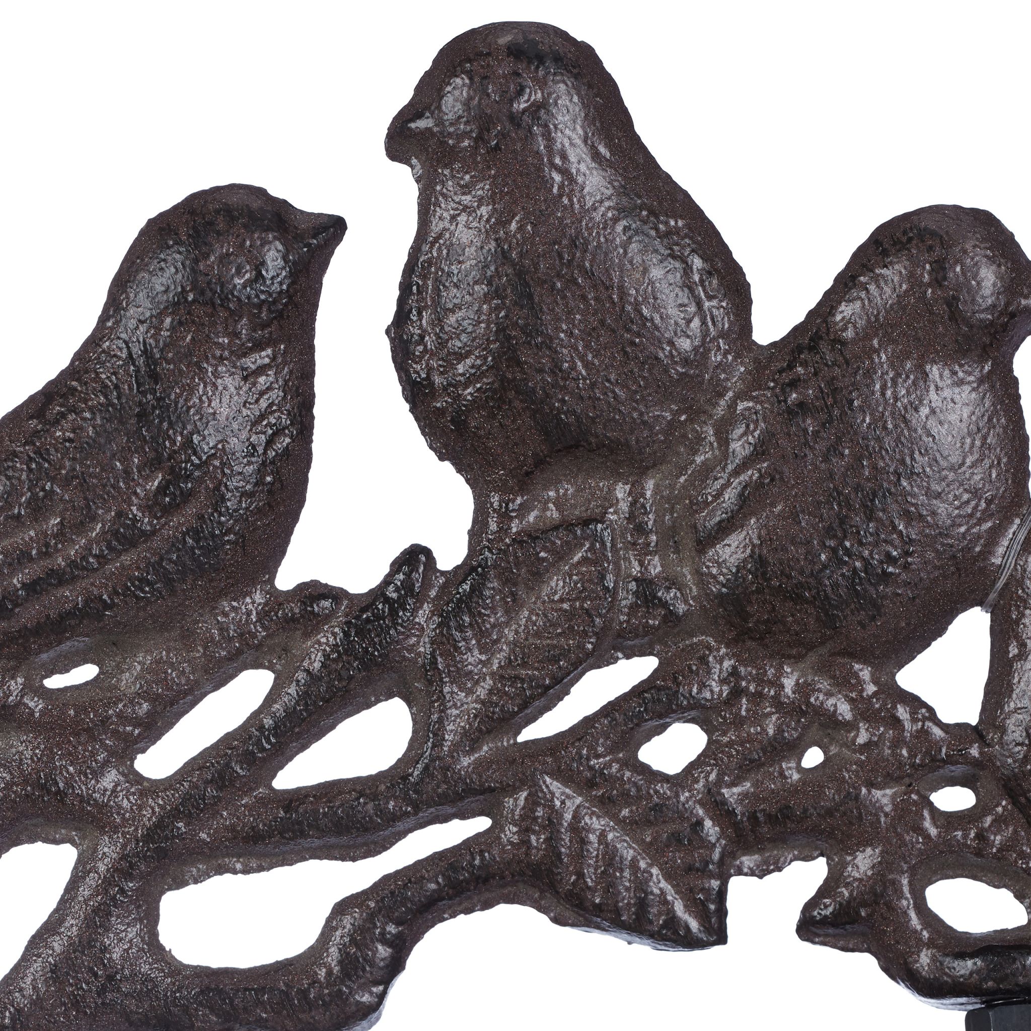 Türglocke Gusseisen Vögel Dunkelbraun von Relaxdays