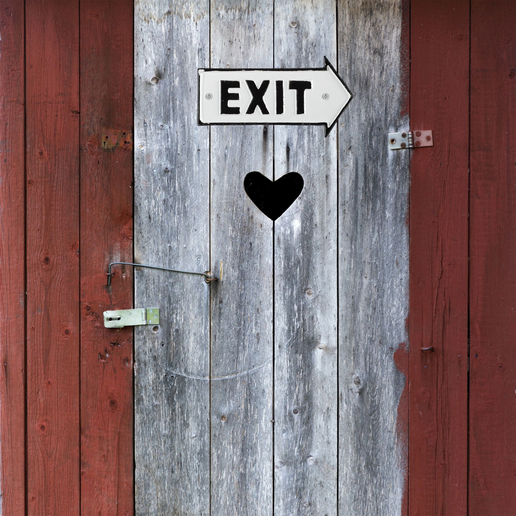 Exit Schild Weiss-Schwarz von Relaxdays