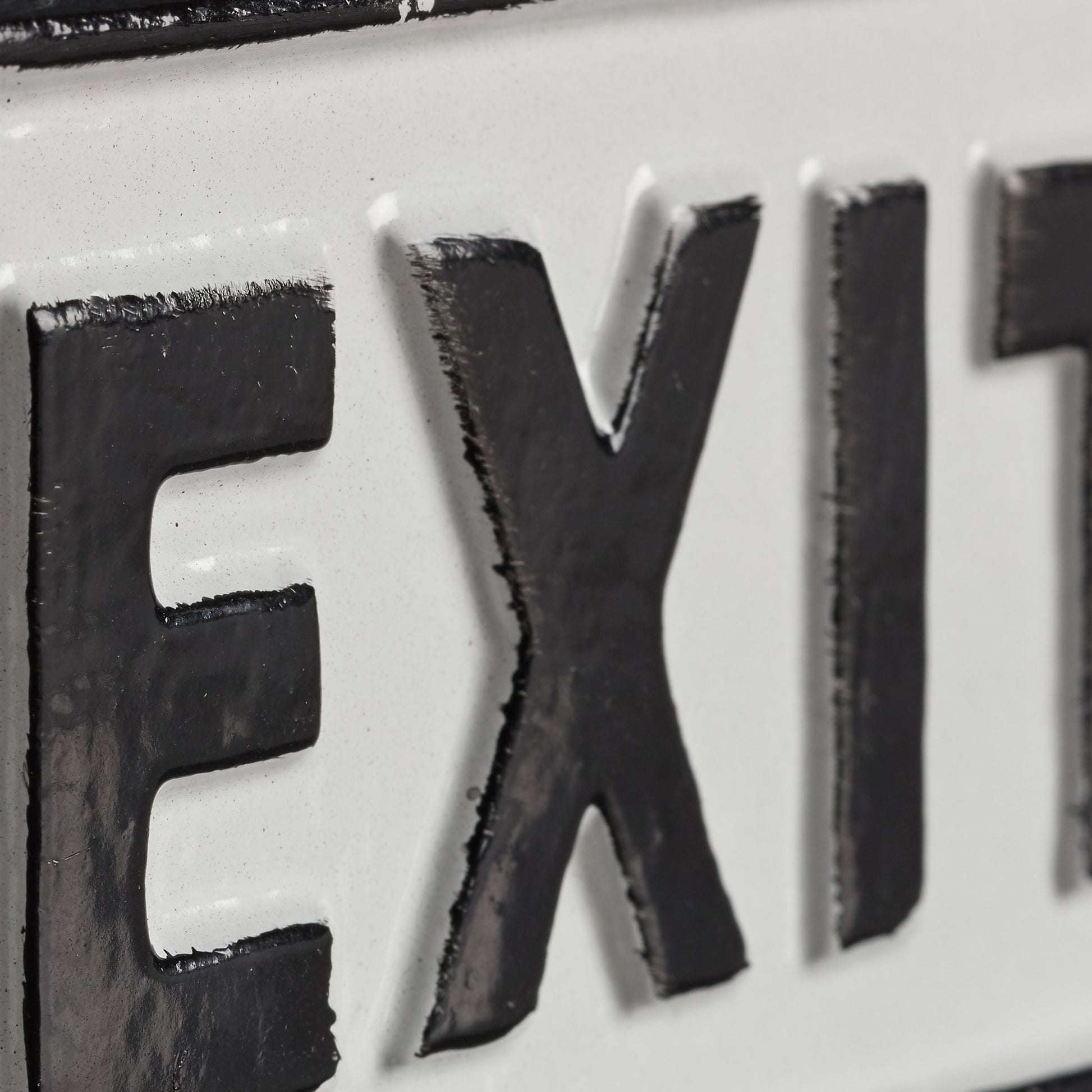 Exit Schild Weiss-Schwarz von Relaxdays