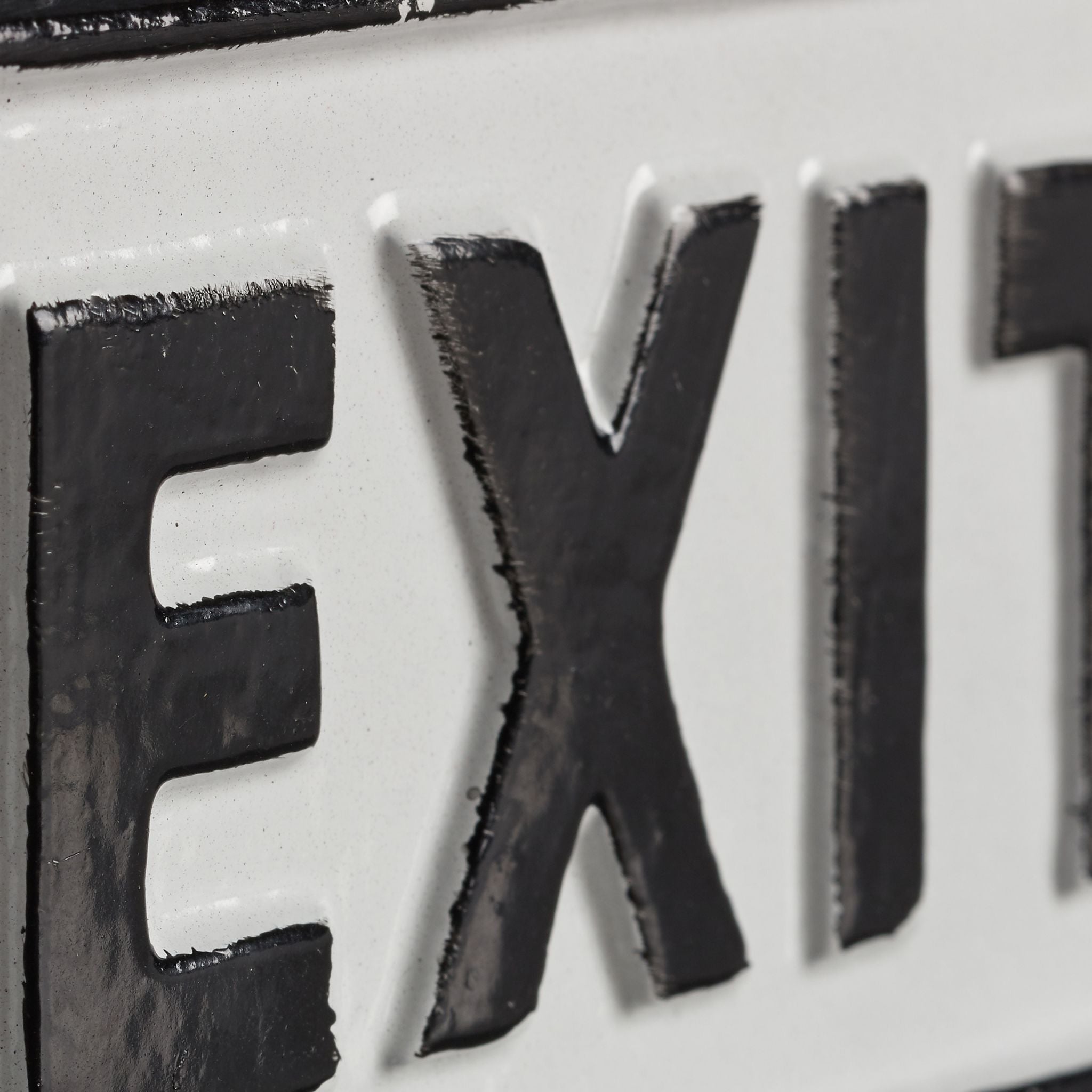 Exit Schild Weiss-Schwarz von Relaxdays
