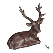 Hirsch Figur Garten Braun von Relaxdays