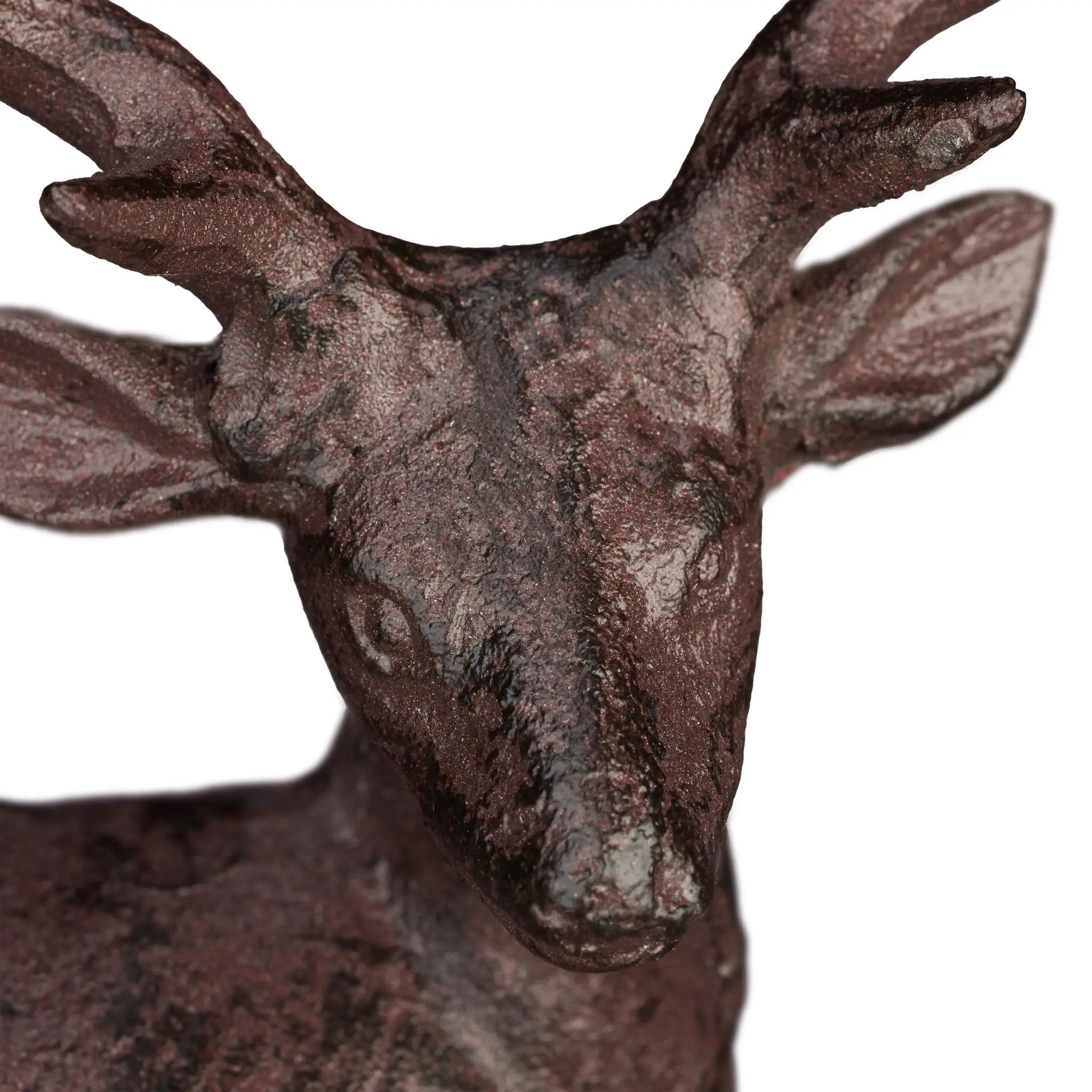 Hirsch Figur Garten Braun von Relaxdays