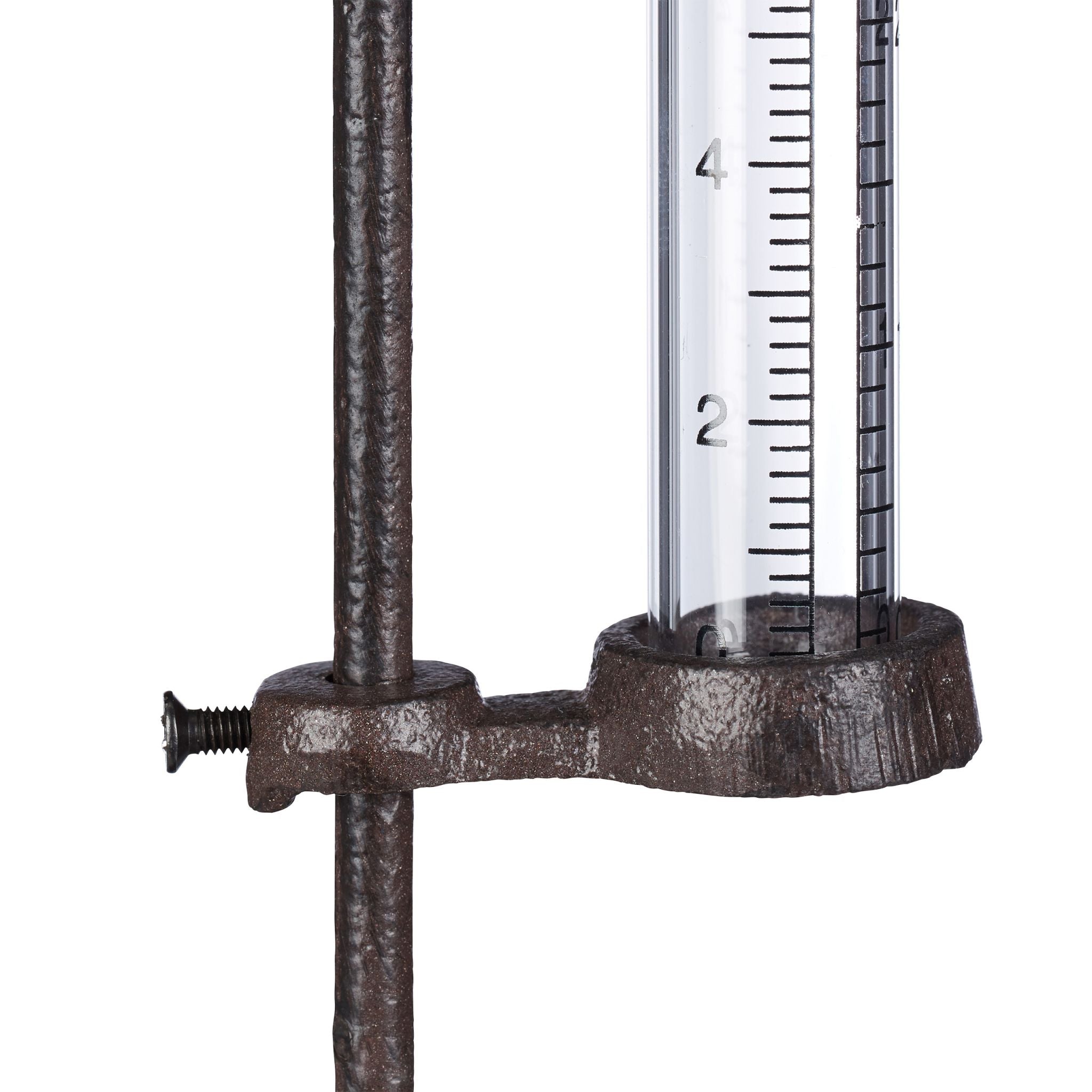 Regenmesser Hahn Dunkelbraun-Transparent von Relaxdays
