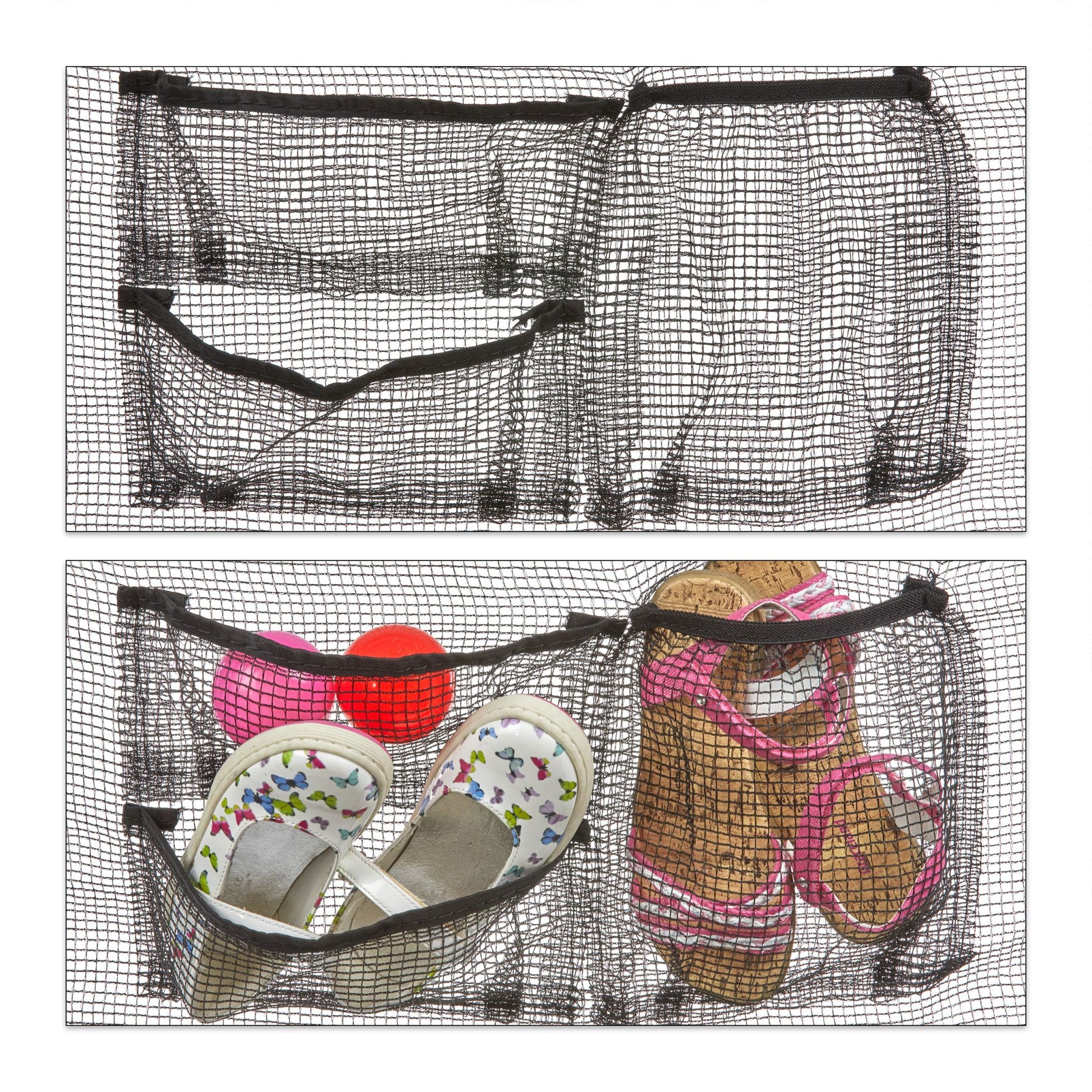 Rahmennetz Trampolin Schwarz von Relaxdays