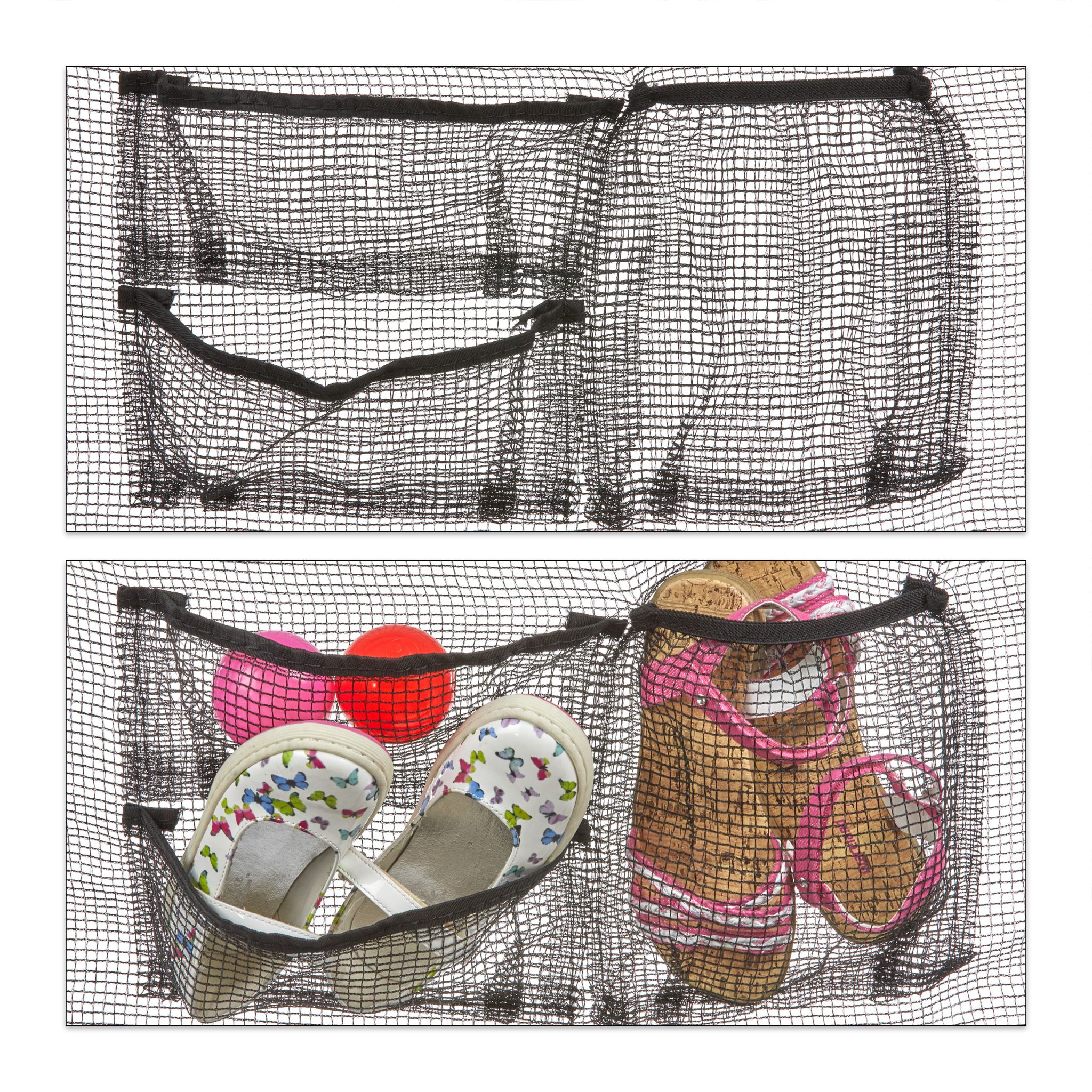 Rahmennetz Trampolin Schwarz von Relaxdays