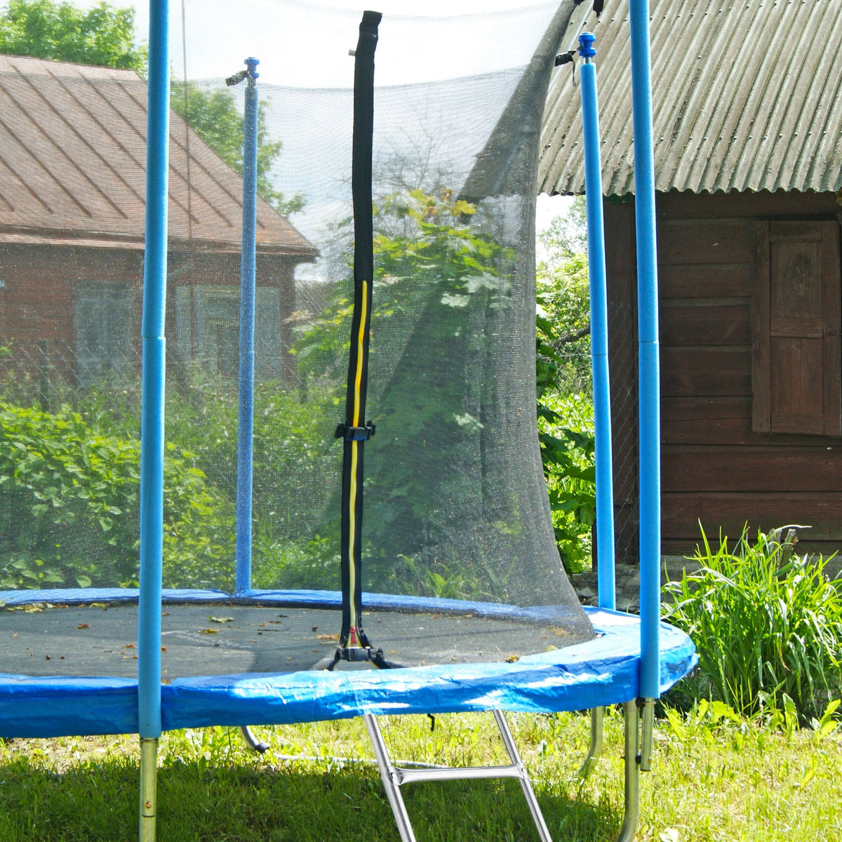 Leiter für Trampolin Blau-Silber von Relaxdays