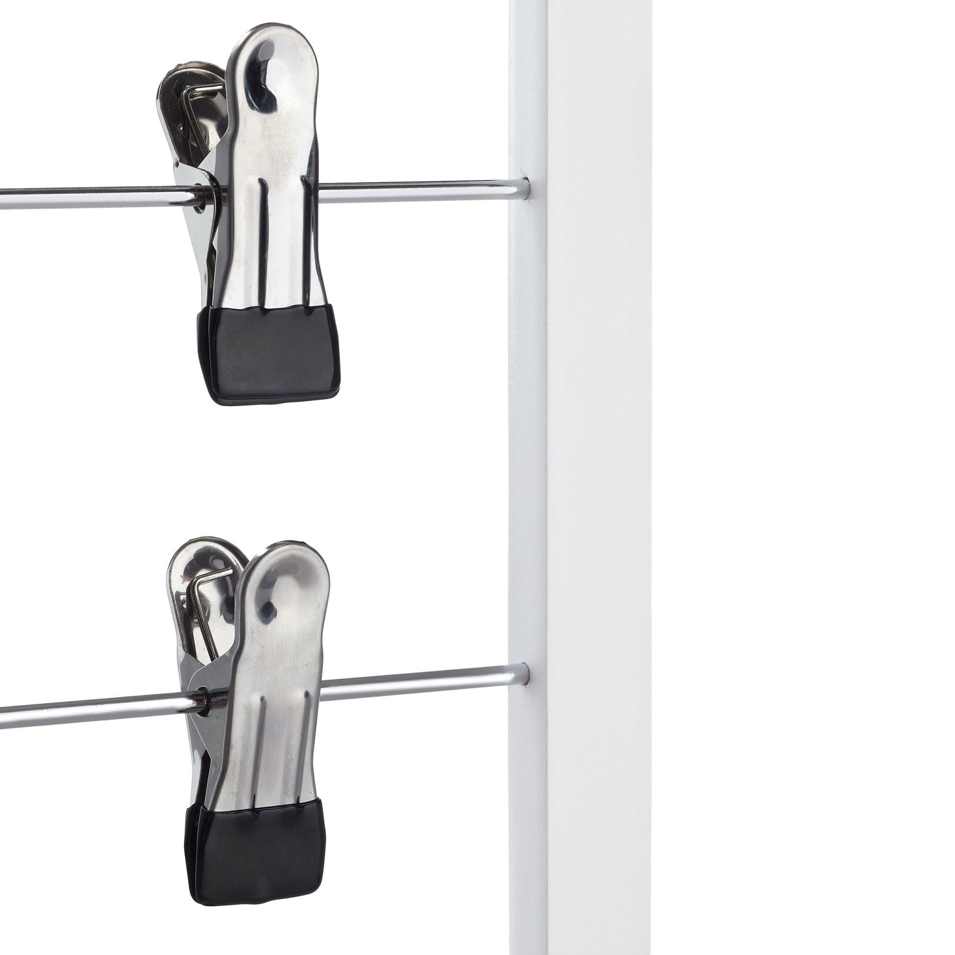 Rockbügel mehrfach 3er-Set Weiss-Schwarz-Silber von Relaxdays