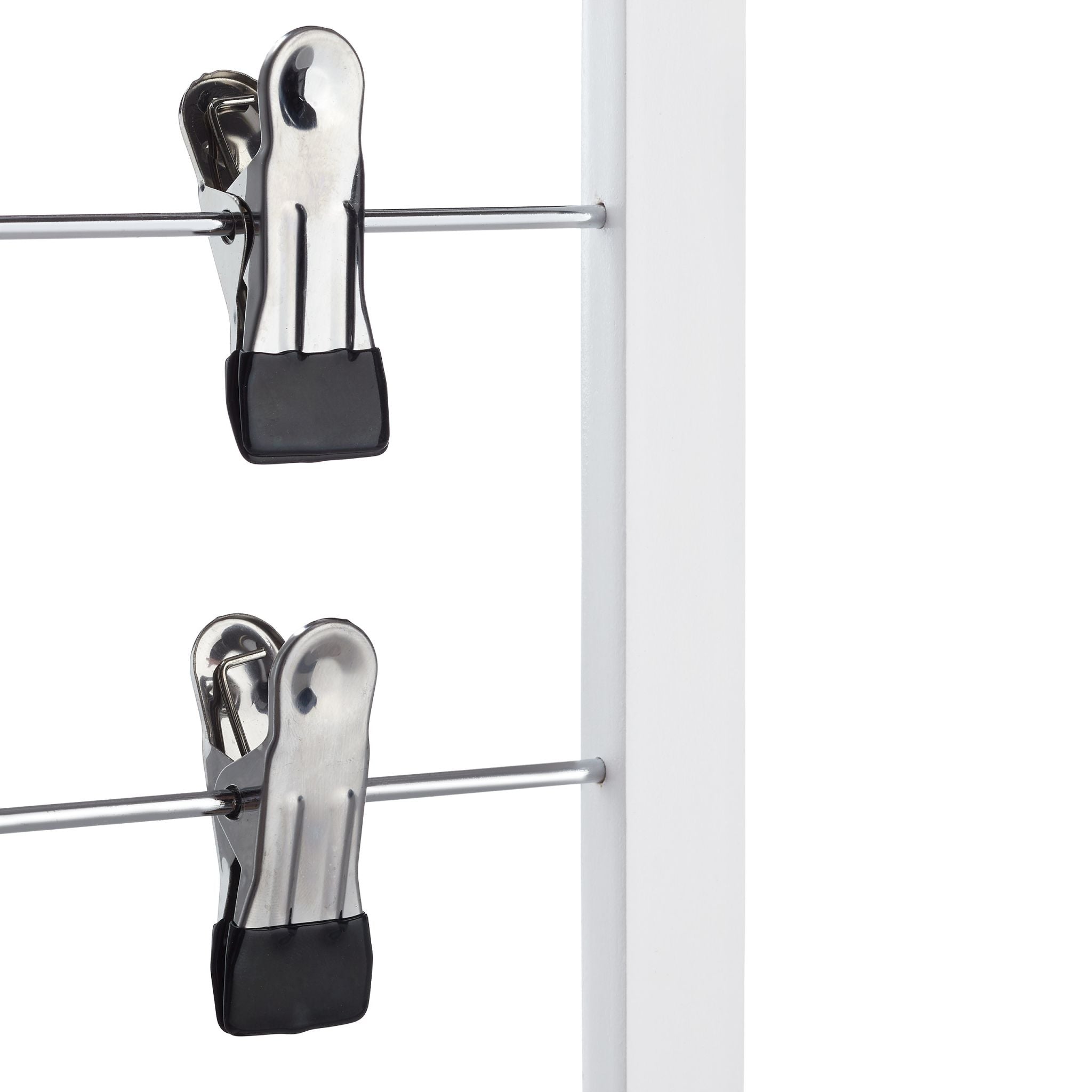 Rockbügel mehrfach 3er-Set Weiss-Schwarz-Silber von Relaxdays