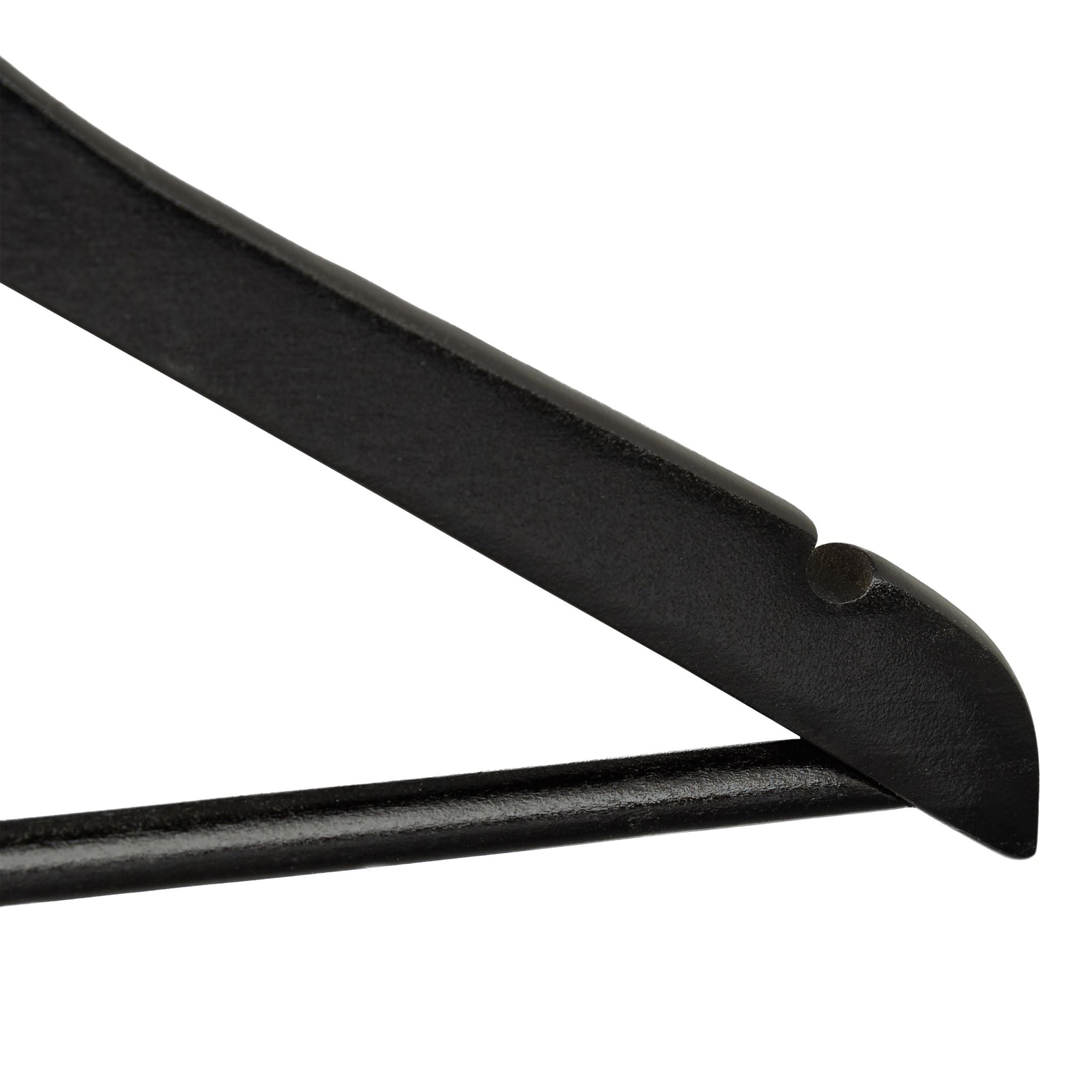 Kleiderbügel Holz 50er-Set Schwarz-Silber von Relaxdays