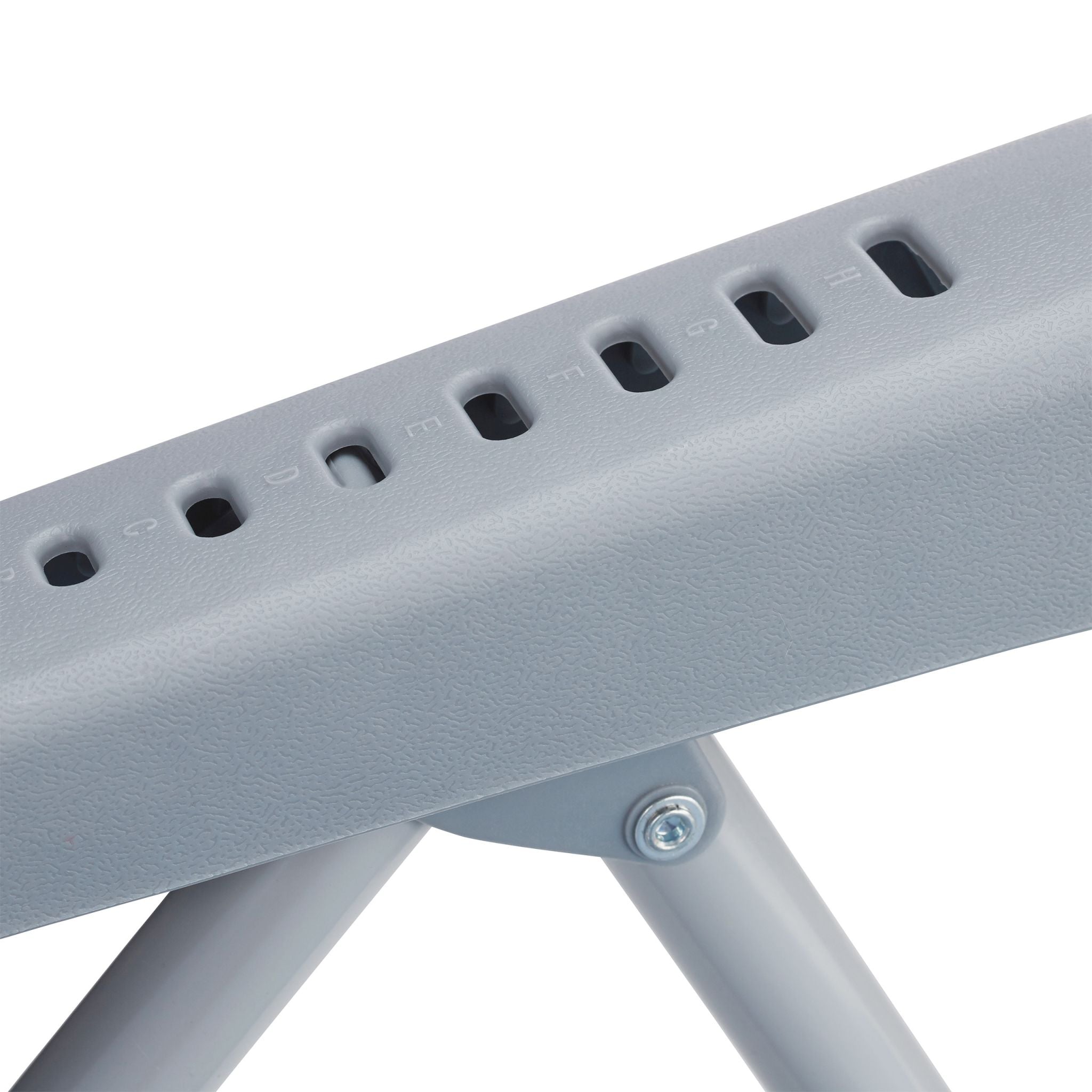 Klappbarer Liegestuhl mit Nackenkissen Hellblau-Grau von Relaxdays