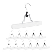 Hosenspanner 12er-Set Weiss-Silber von Relaxdays