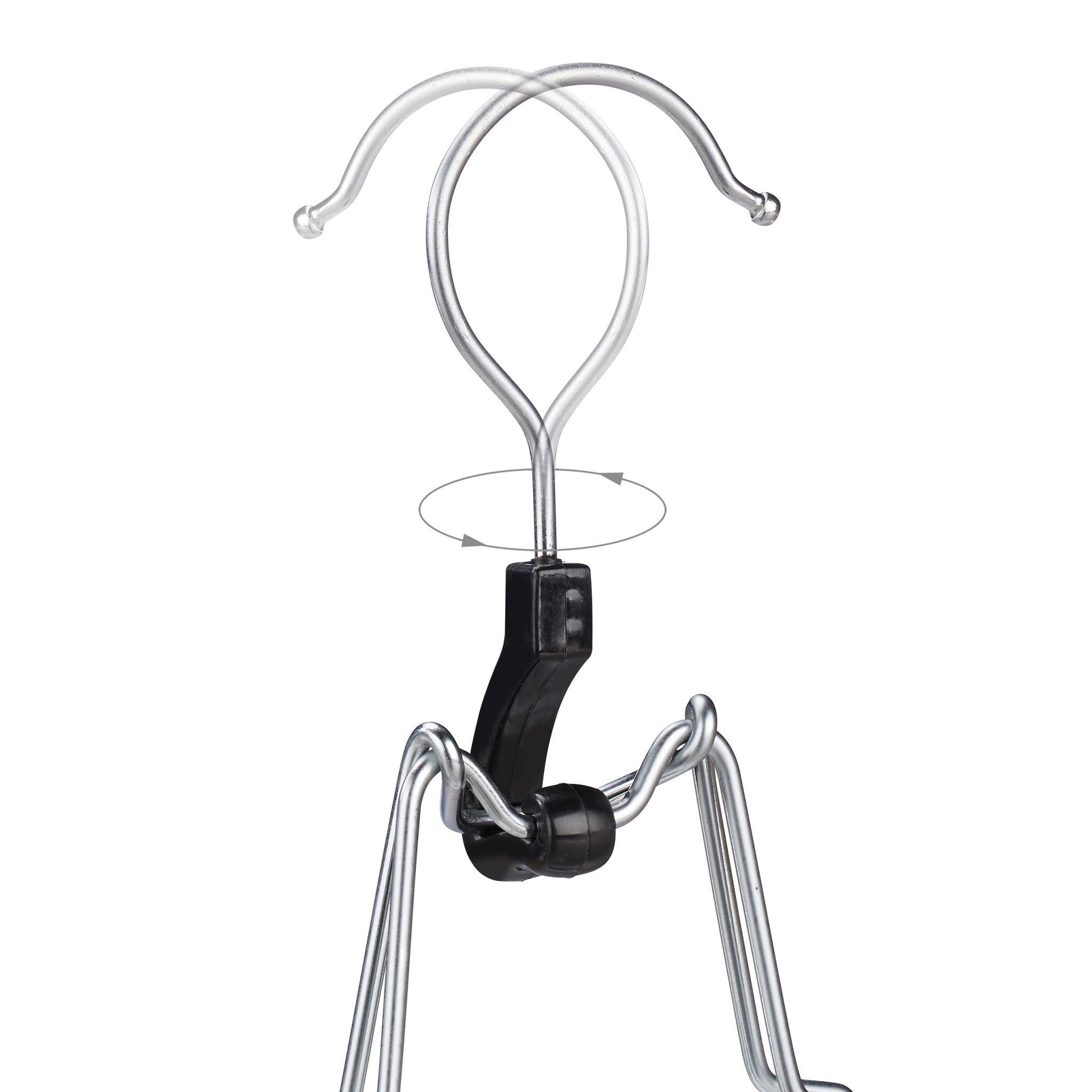 Hosenspanner 12er-Set Weiss-Silber von Relaxdays