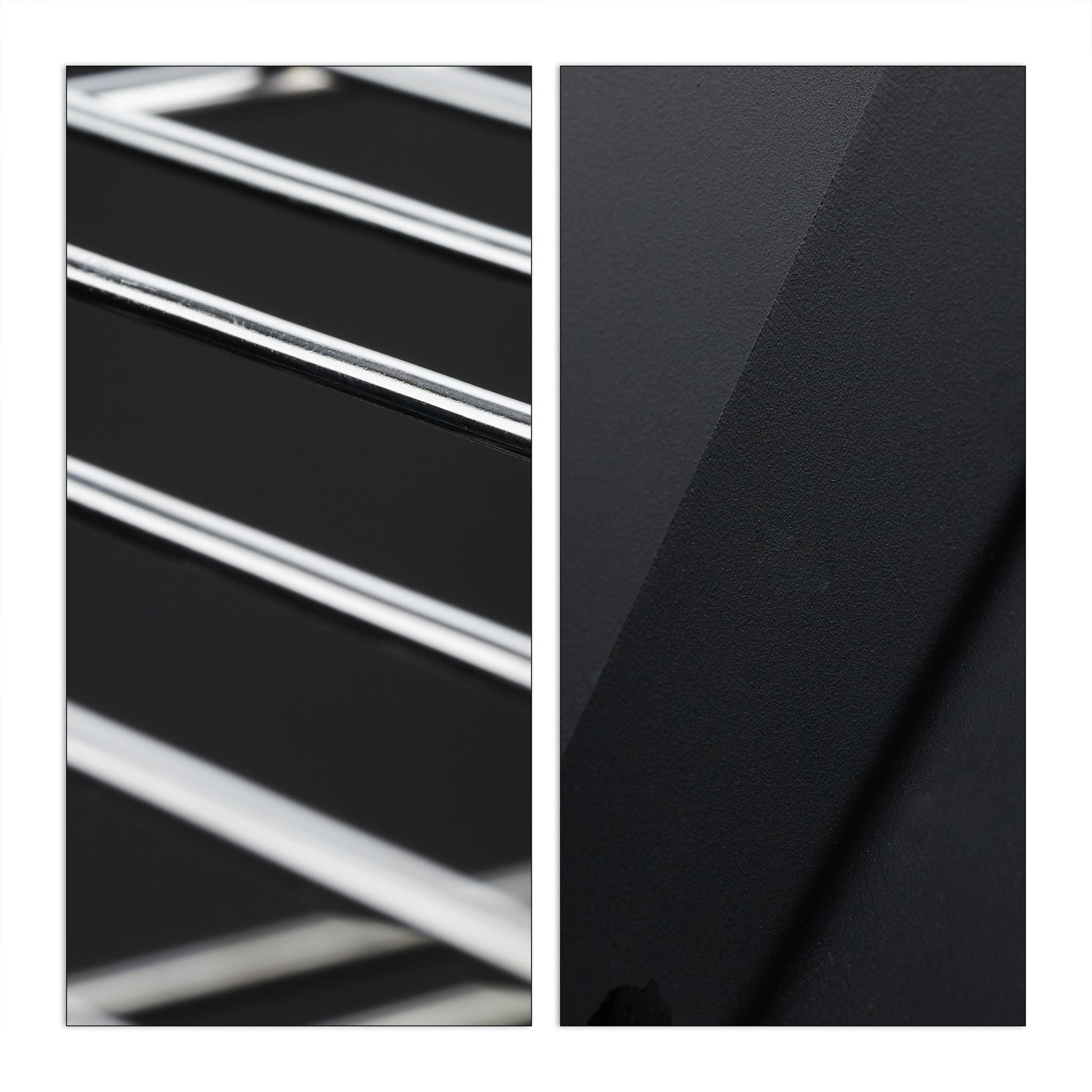 Klappgrill Schwarz-Silber von Relaxdays