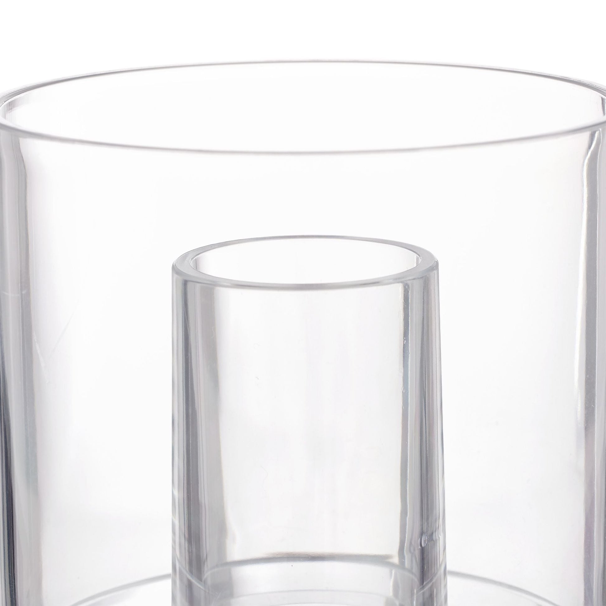 Wattestäbchen Aufbewahrung 3er-Set Transparent von Relaxdays