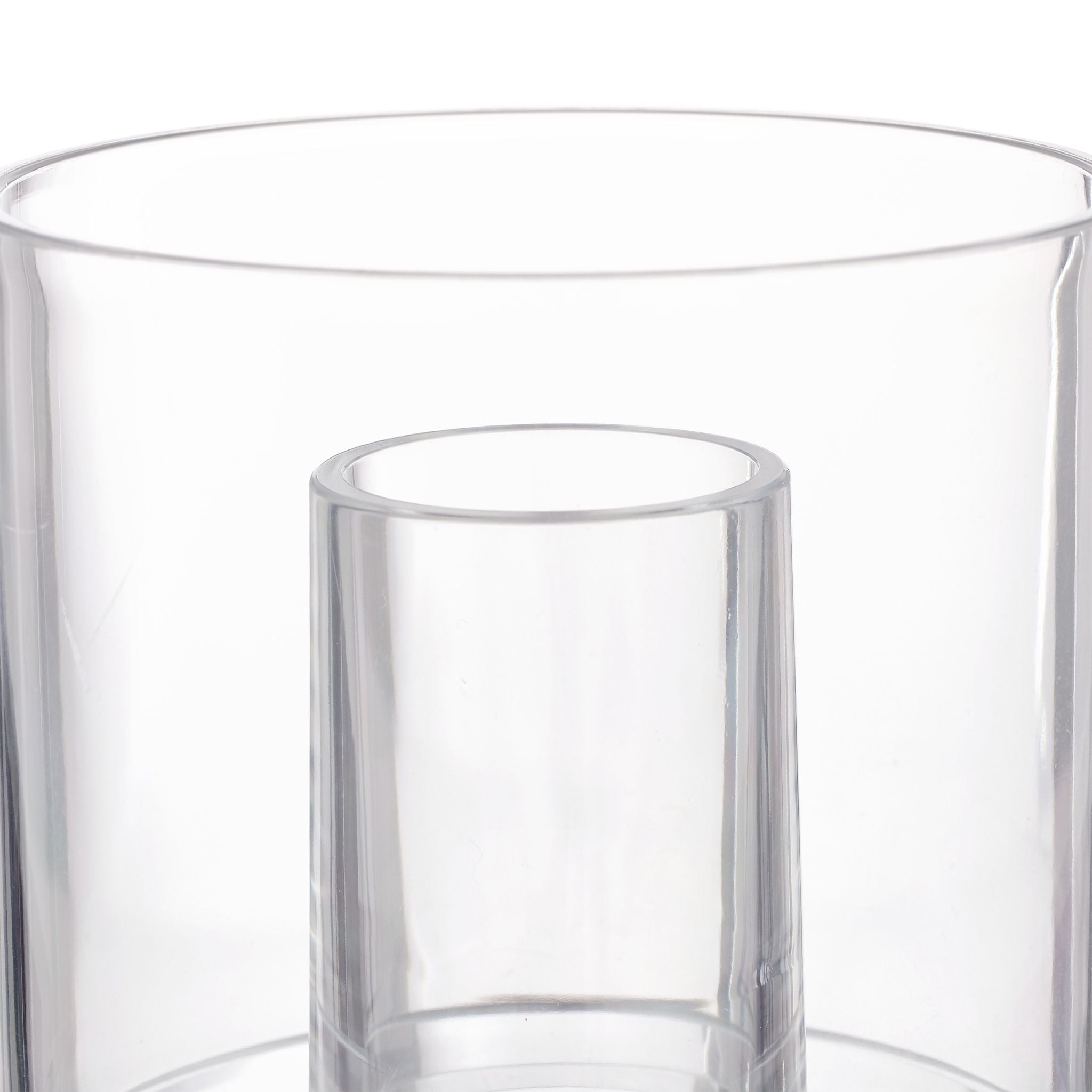 Wattestäbchen Aufbewahrung 3er-Set Transparent von Relaxdays