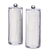 Wattepads Aufbewahrung 2er-Set Transparent von Relaxdays