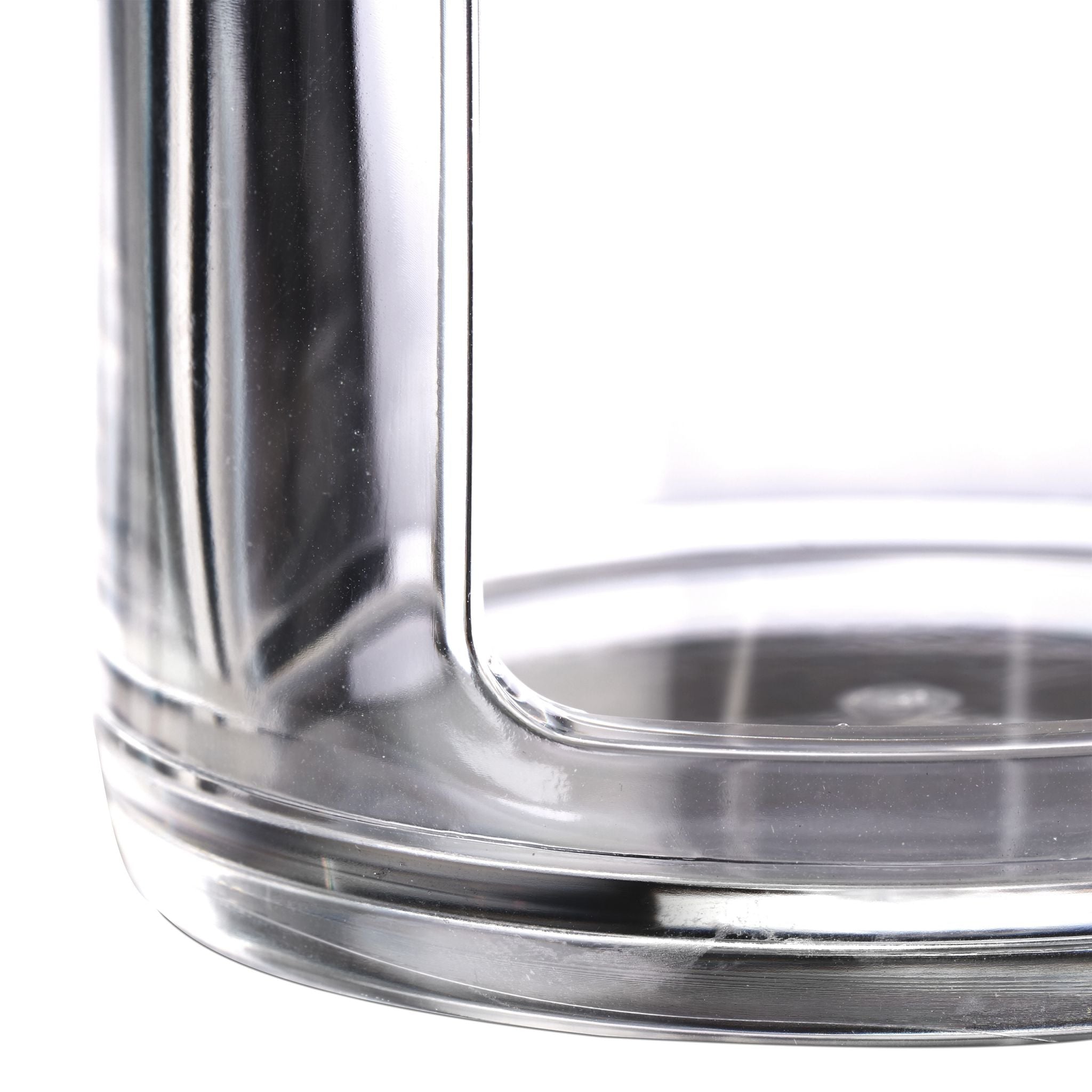 Wattepads Aufbewahrung 2er-Set Hellbraun-Transparent