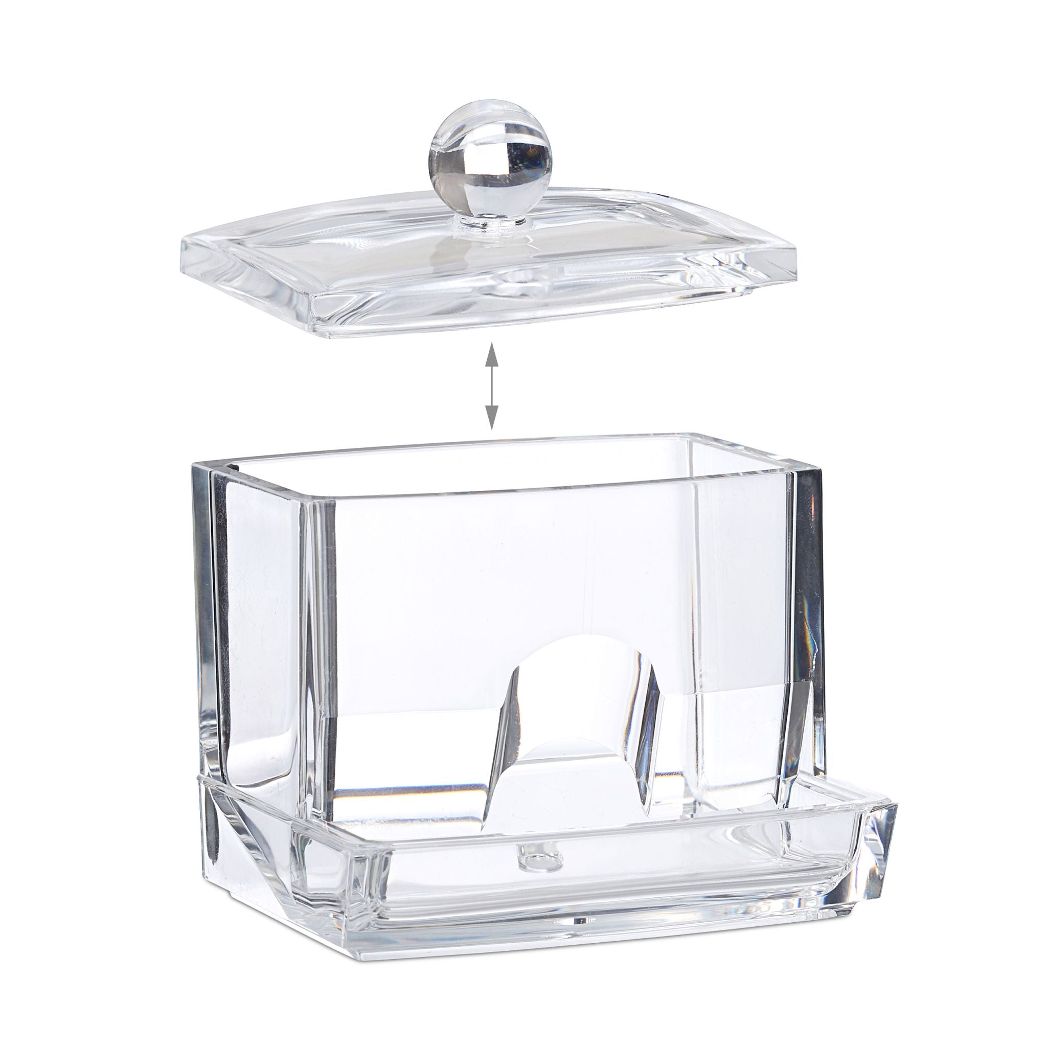 Wattestäbchen Aufbewahrung Transparent