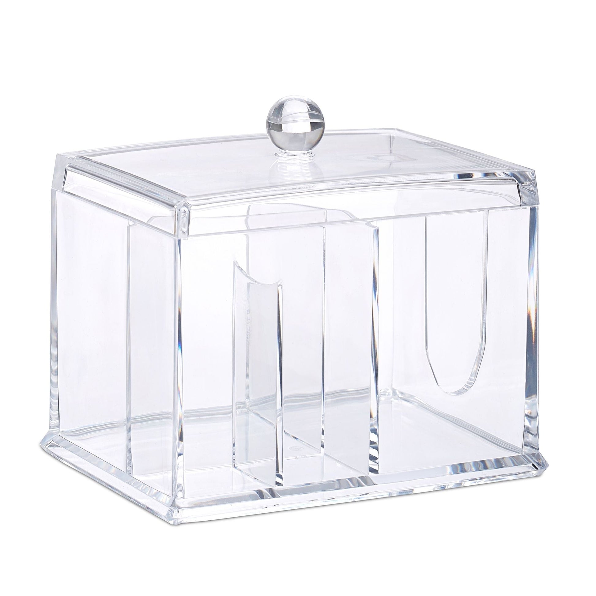 Wattestäbchen Aufbewahrung Transparent von Relaxdays