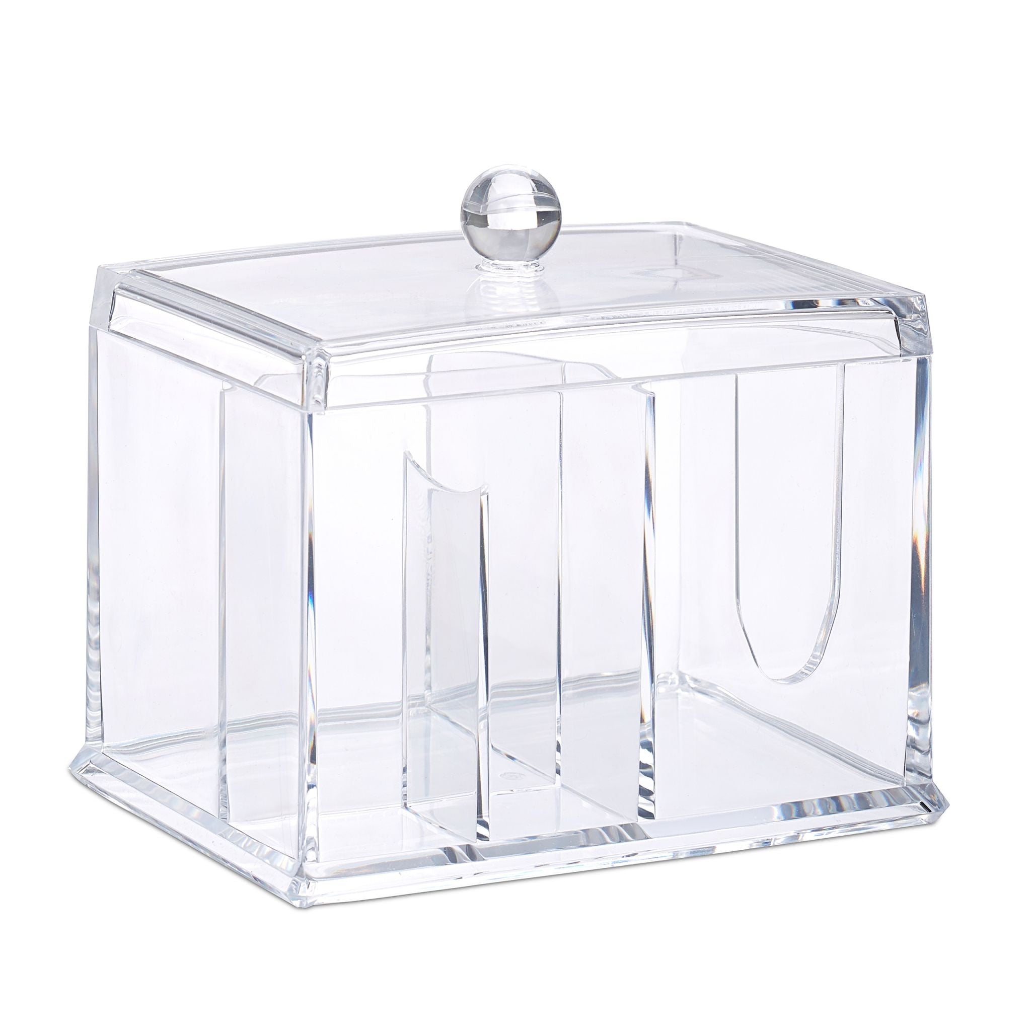 Wattestäbchen Aufbewahrung Transparent von Relaxdays
