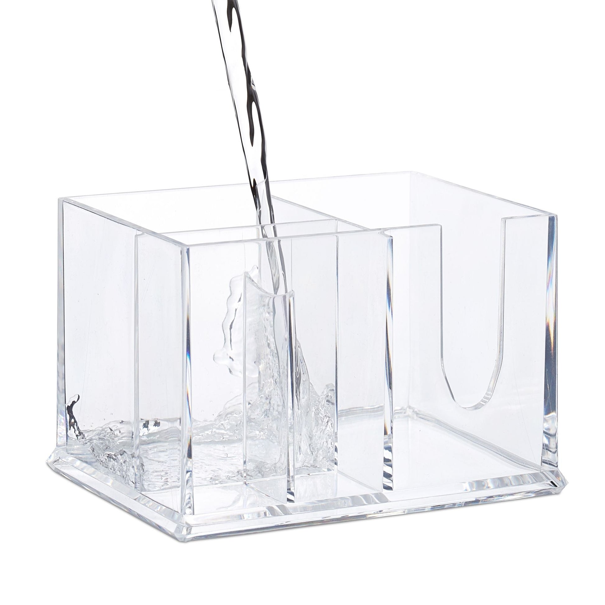 Wattestäbchen Aufbewahrung Transparent von Relaxdays