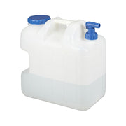Wasserkanister mit Hahn Weiss-Blau von Relaxdays