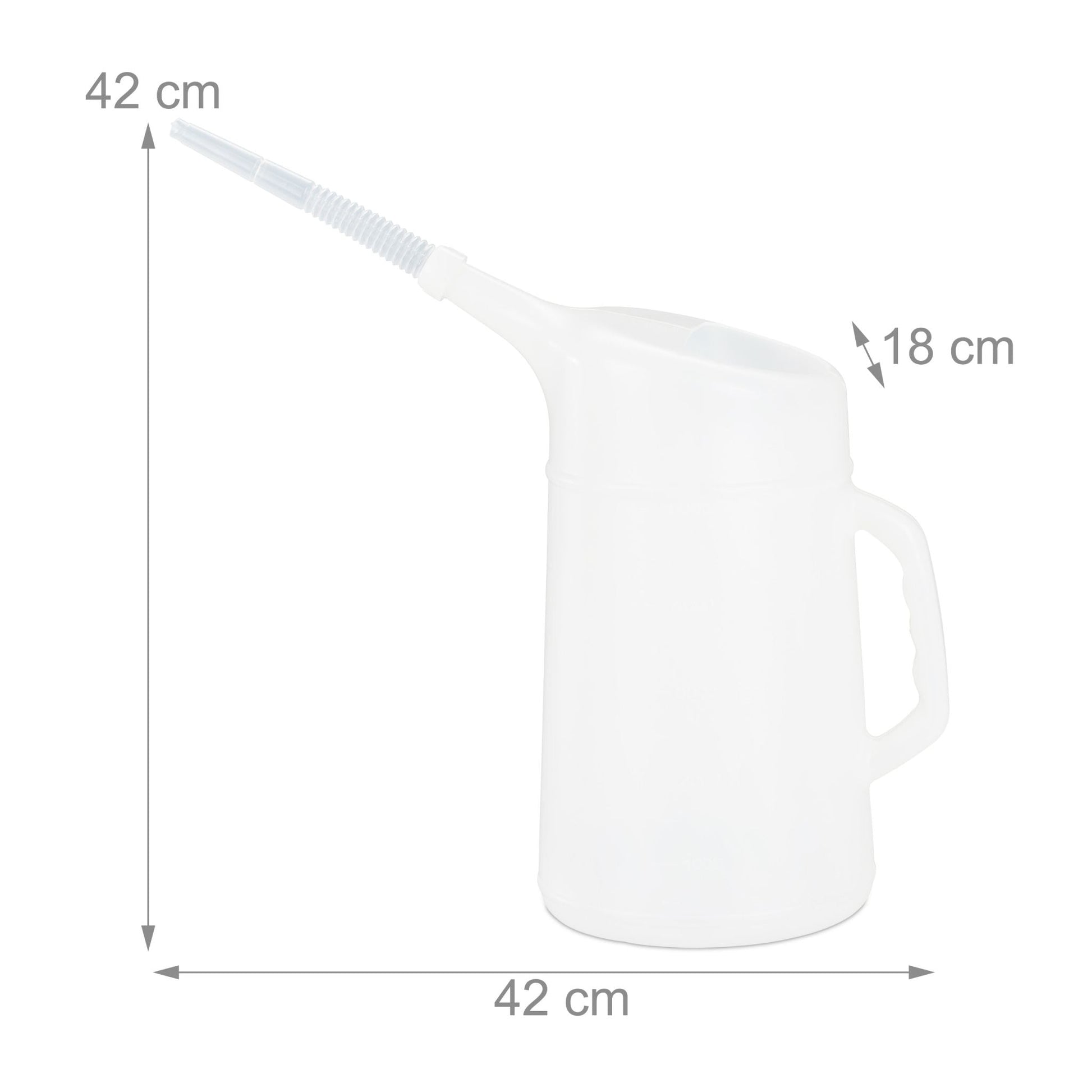 Ölkanne mit Einfüllstutzen Weiss von Relaxdays