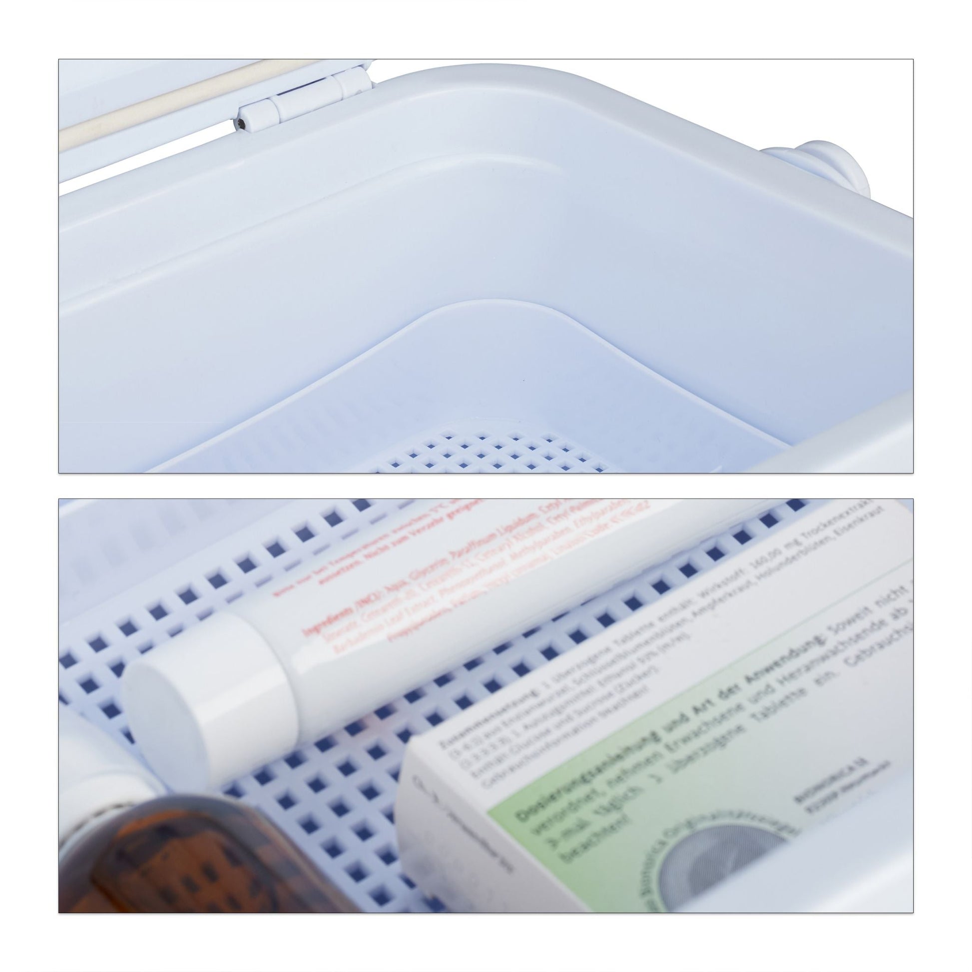 Kühlbox 8L Weiss-Blau von Relaxdays