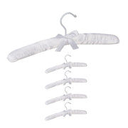 Kleiderbügel Satin 5er-Set Weiss von Relaxdays