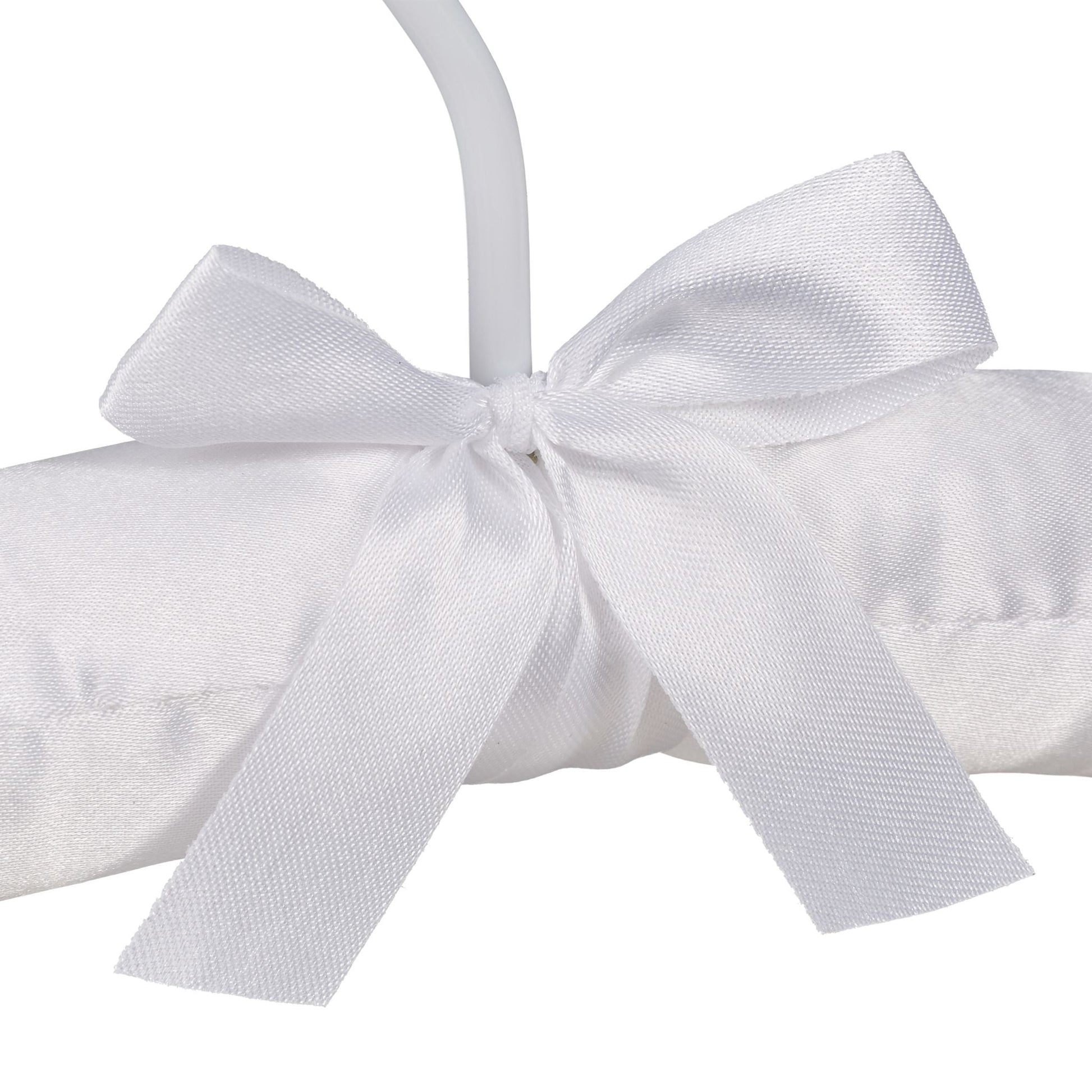 Kleiderbügel Satin 5er-Set Weiss von Relaxdays