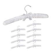 Kleiderbügel Satin 10er-Set Weiss von Relaxdays