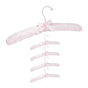 Kleiderbügel Satin 5er-Set Rosa von Relaxdays