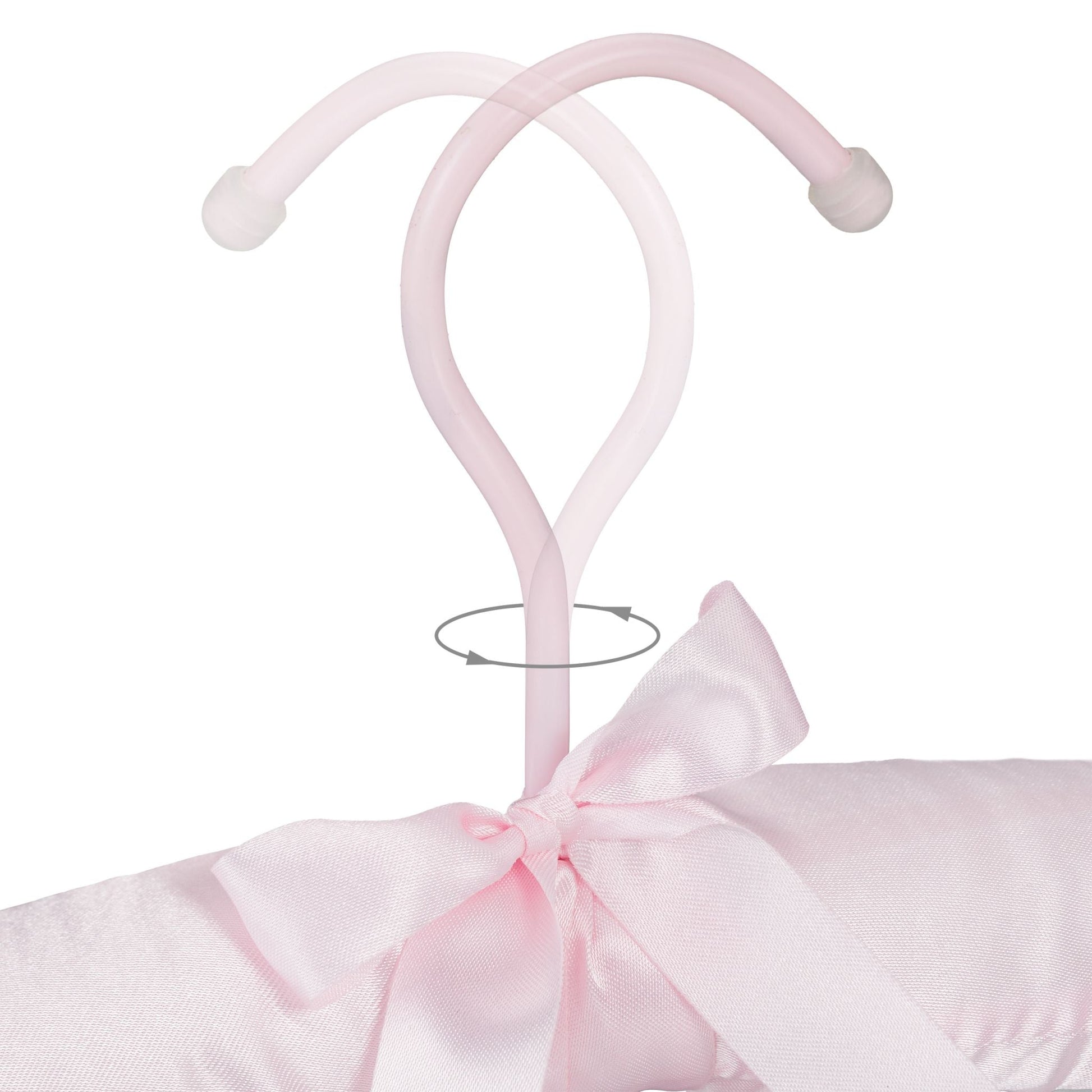 Kleiderbügel Satin 10er-Set Rosa von Relaxdays
