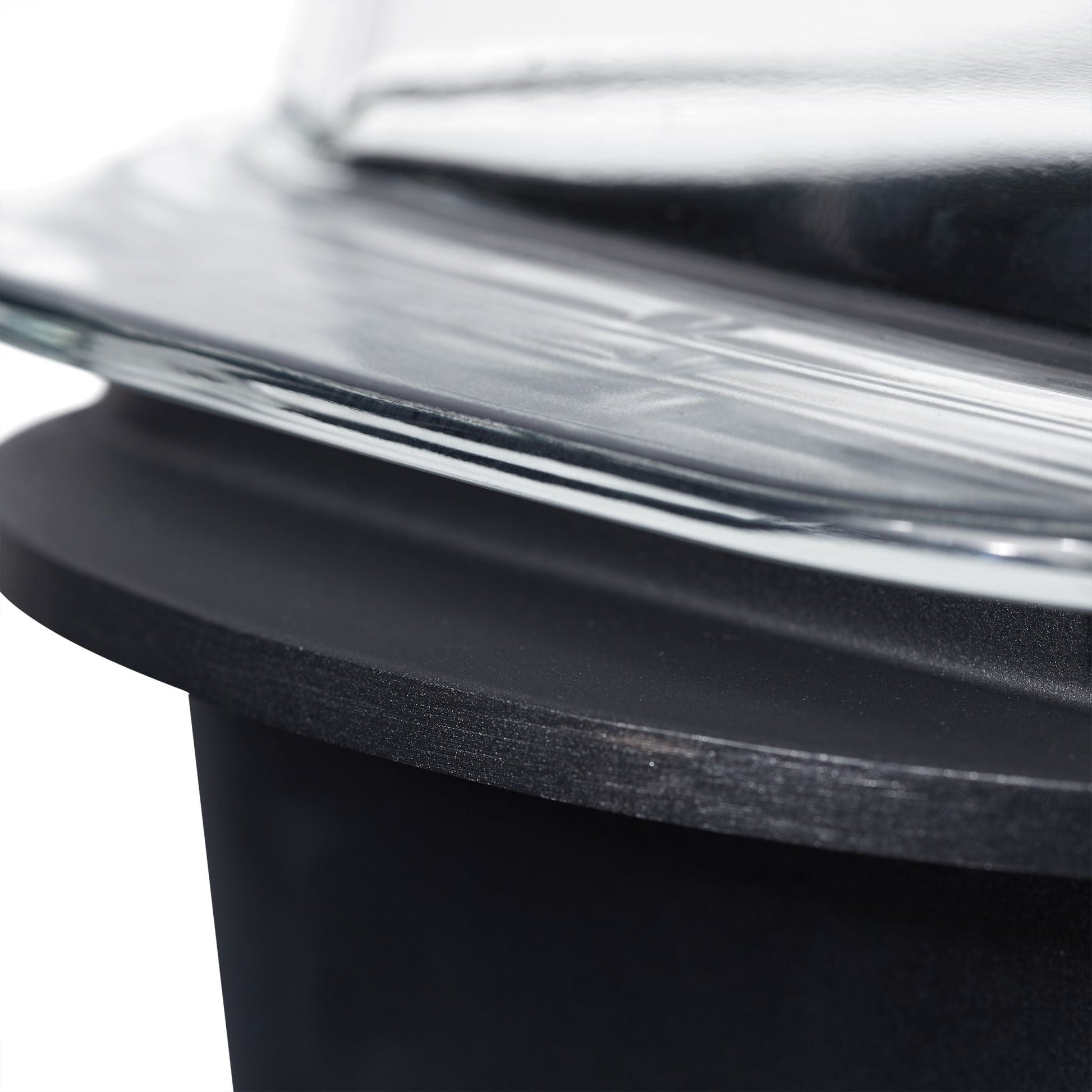 Bräter mit Deckel Schwarz-Transparent von Relaxdays