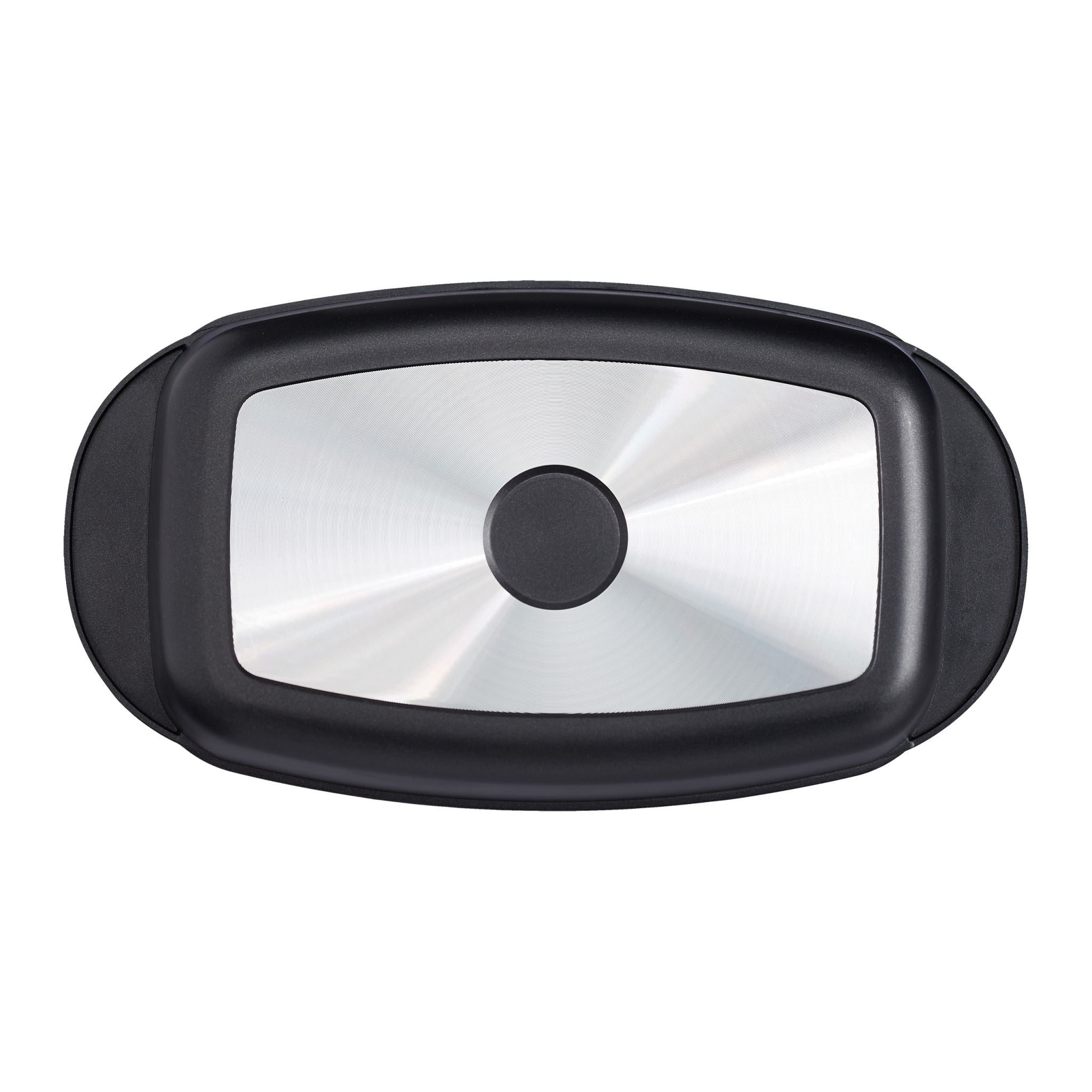 Bräter mit Deckel Schwarz-Transparent von Relaxdays