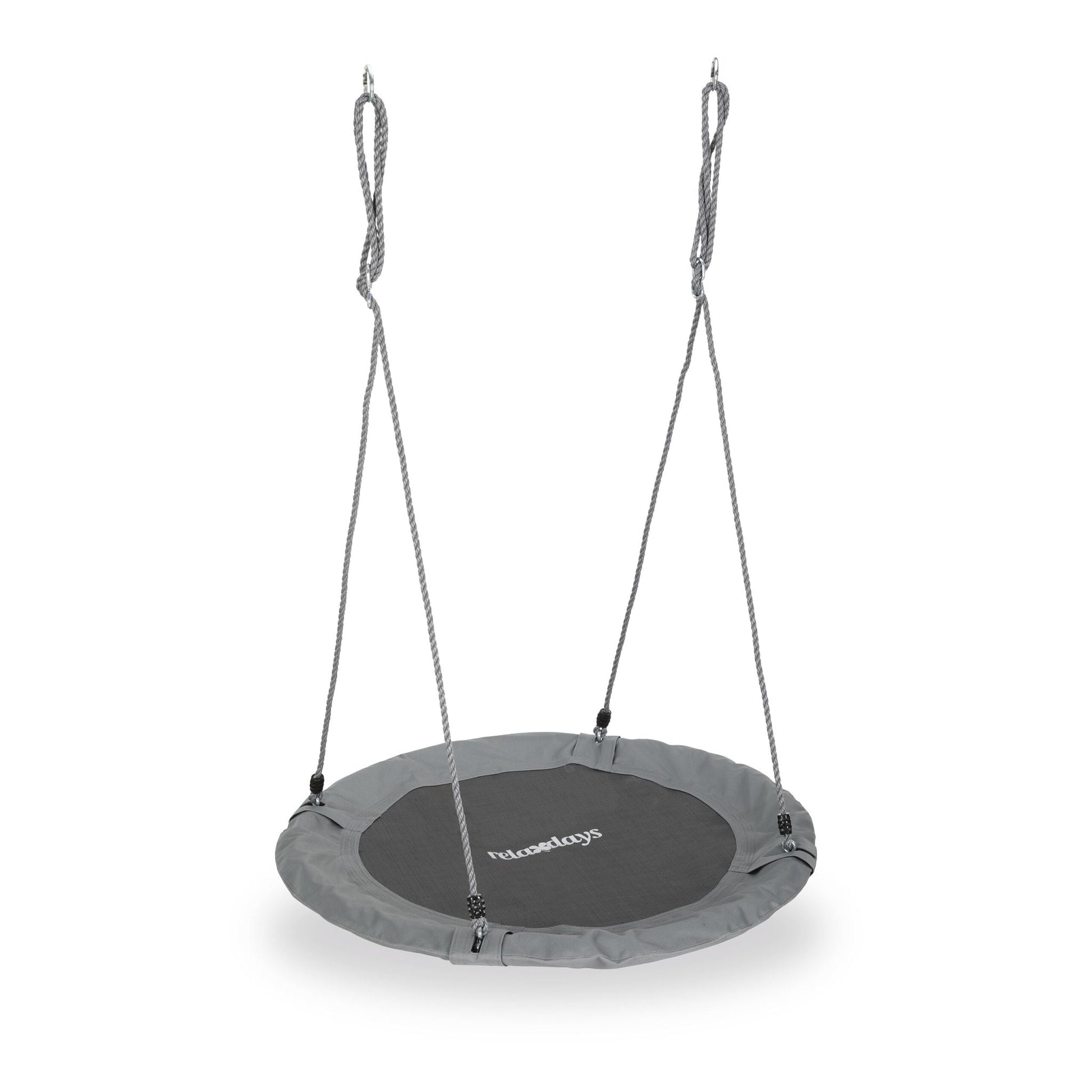 Nestschaukel 90cm Weiss-Schwarz-Grau von Relaxdays
