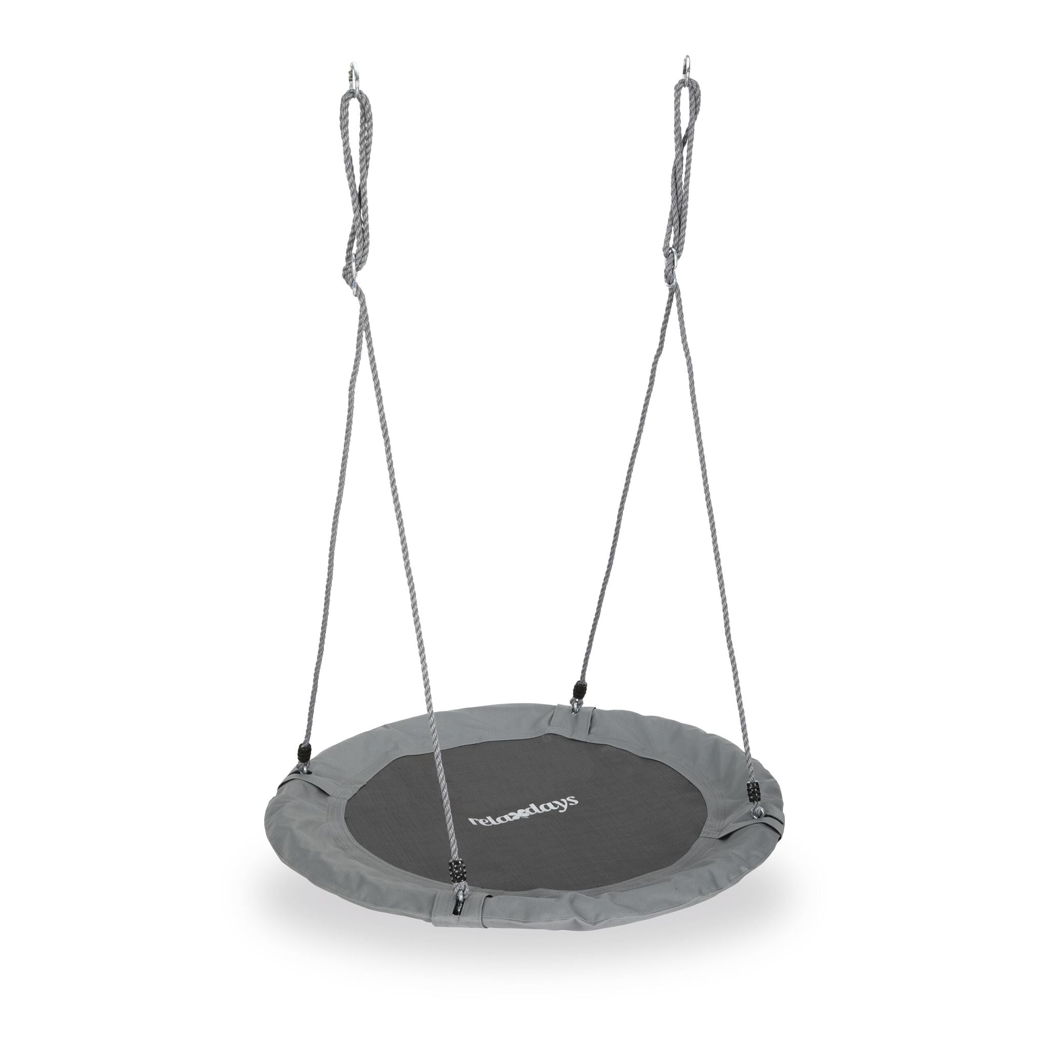 Nestschaukel 90cm Weiss-Schwarz-Grau von Relaxdays