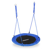Nestschaukel 90cm Weiss-Blau-Schwarz von Relaxdays