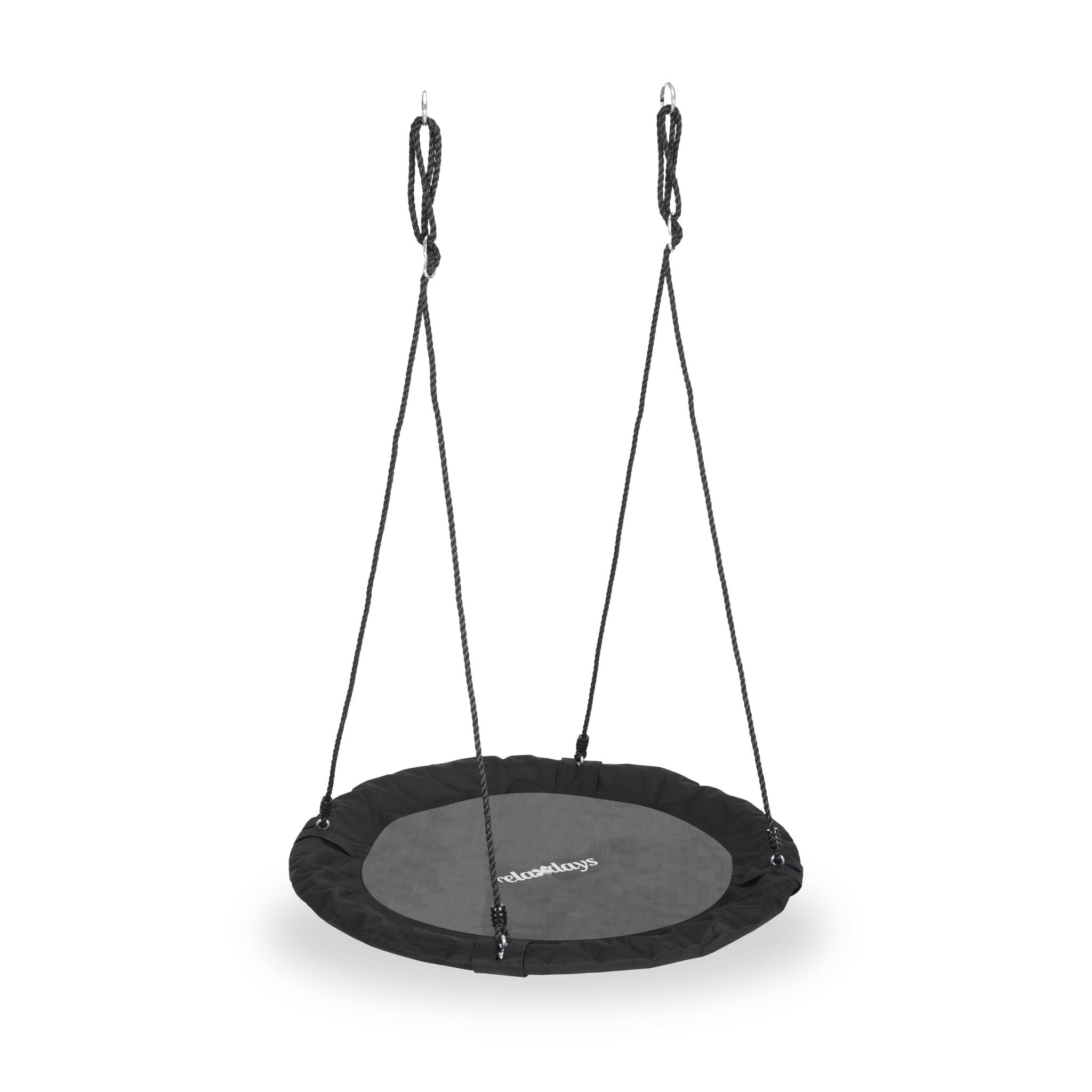 Nestschaukel 90cm Weiss-Schwarz-Grau von Relaxdays