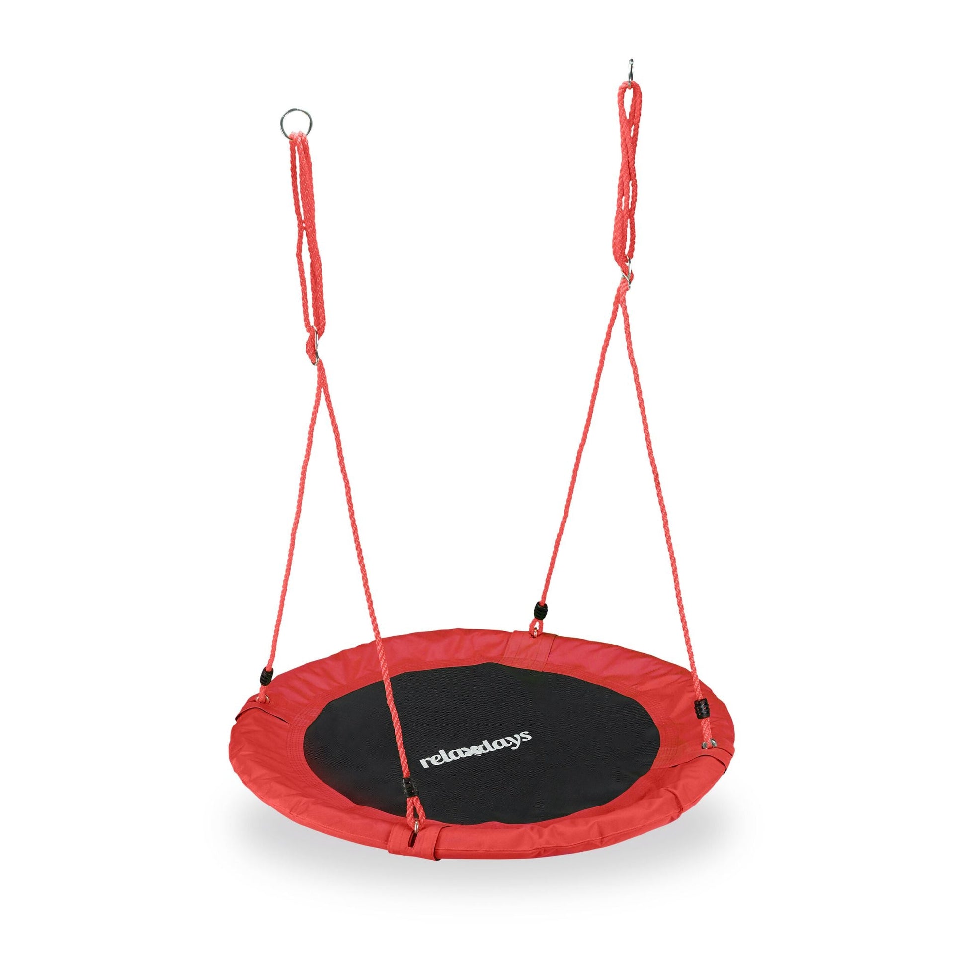 Nestschaukel 90cm Weiss-Rot-Schwarz von Relaxdays