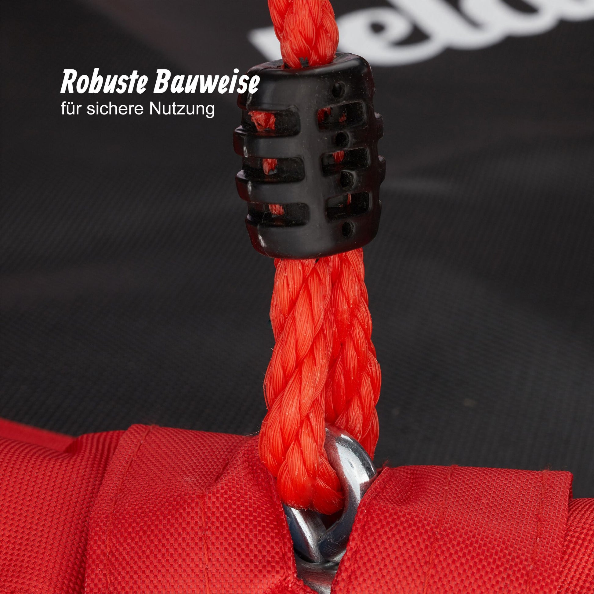Nestschaukel 90cm Weiss-Rot-Schwarz von Relaxdays