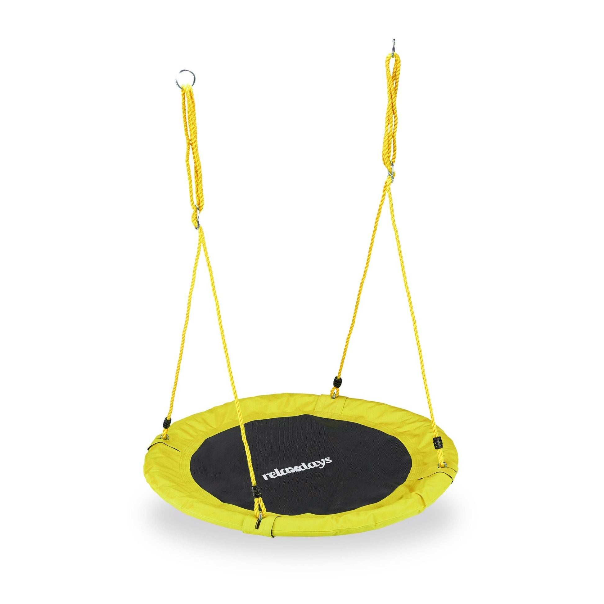 Nestschaukel 90cm Weiss-Gelb-Schwarz von Relaxdays
