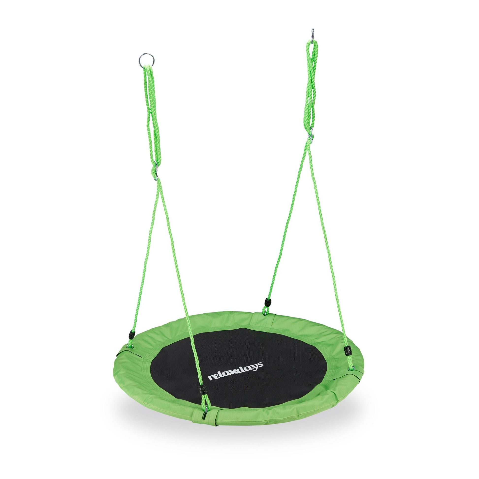 Nestschaukel 90cm Weiss-Grün-Schwarz von Relaxdays