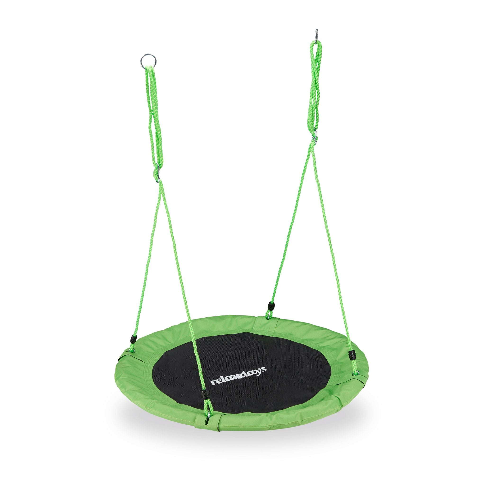 Nestschaukel 90cm Weiss-Grün-Schwarz von Relaxdays