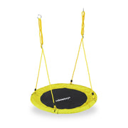 Nestschaukel 110cm Weiss-Gelb-Schwarz von Relaxdays