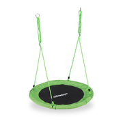 Nestschaukel 110cm Weiss-Grün-Schwarz von Relaxdays