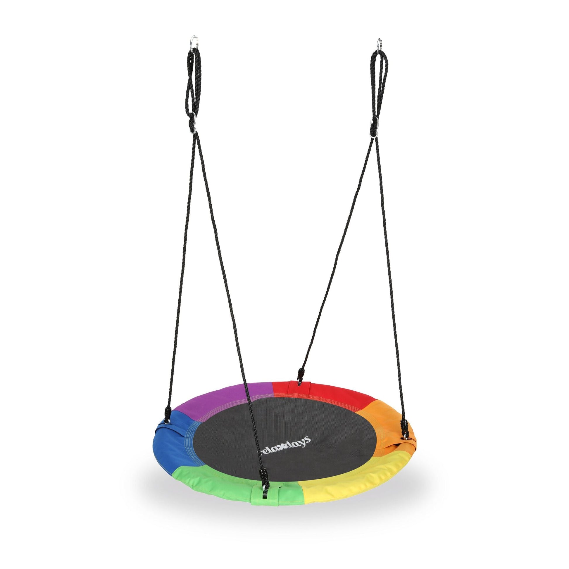 Nestschaukel 110cm Dunkelblau-Rot-Schwarz von Relaxdays
